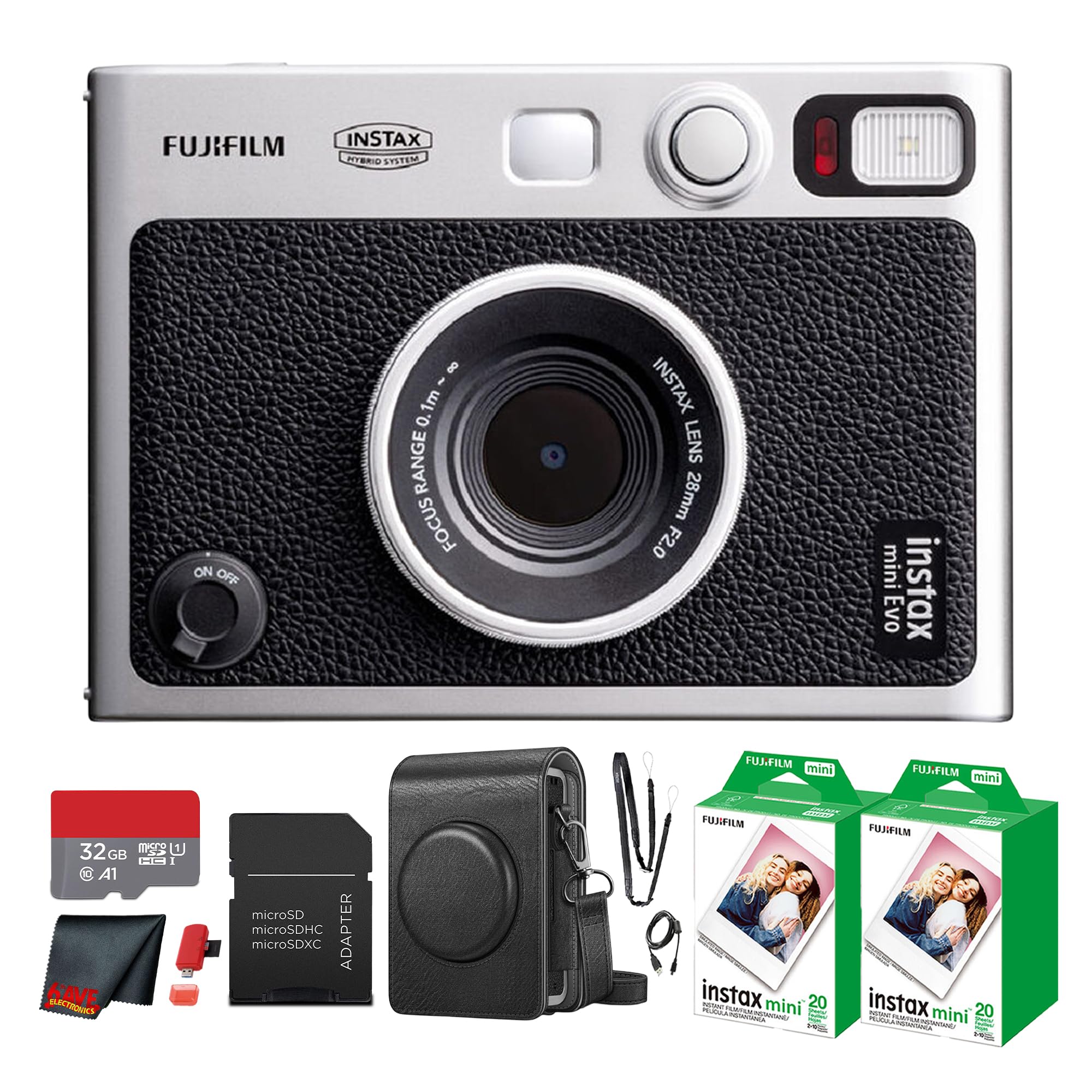 Amazon.com : Fujifilm Instax Mini EVO Hybrid Instant Camera (Black