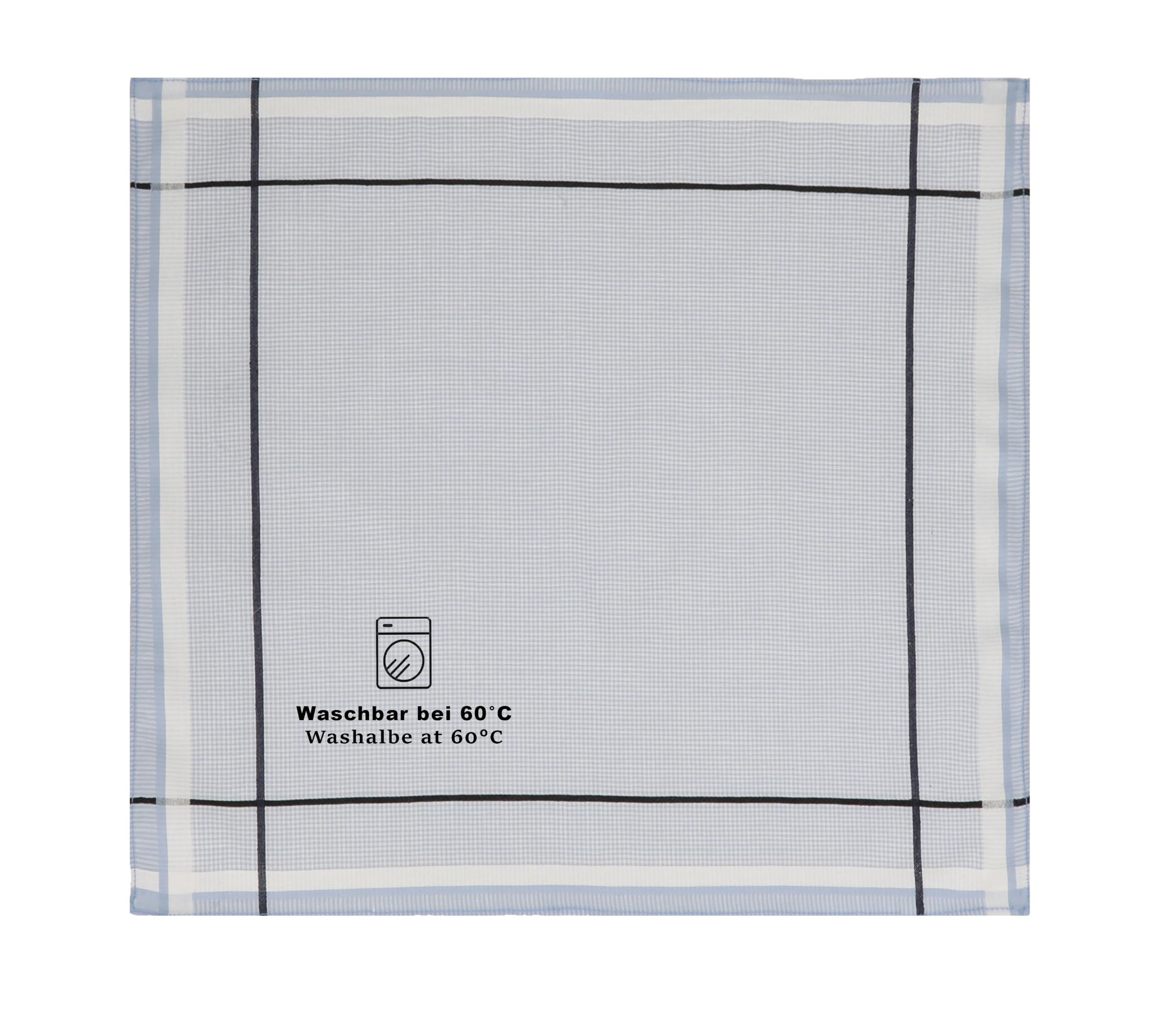 Betz 12 stuks stoffen zakdoeken voor heren - set Leo 4-100% katoen - maat 40 x 40 cm - Dessin 8