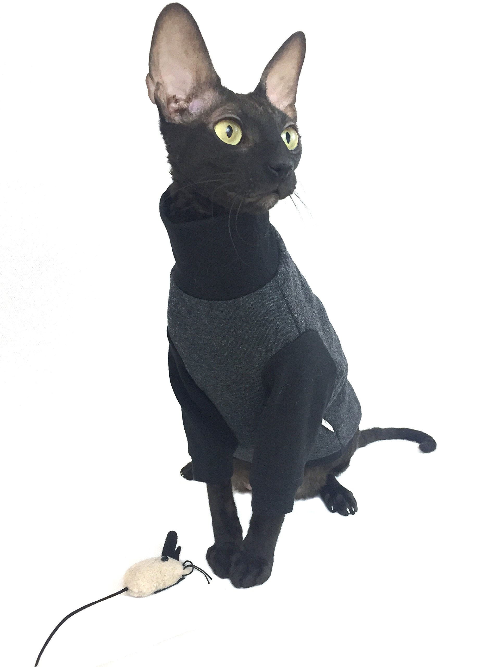 Col roulé pour chat Boss taille M vêtement noir chic
