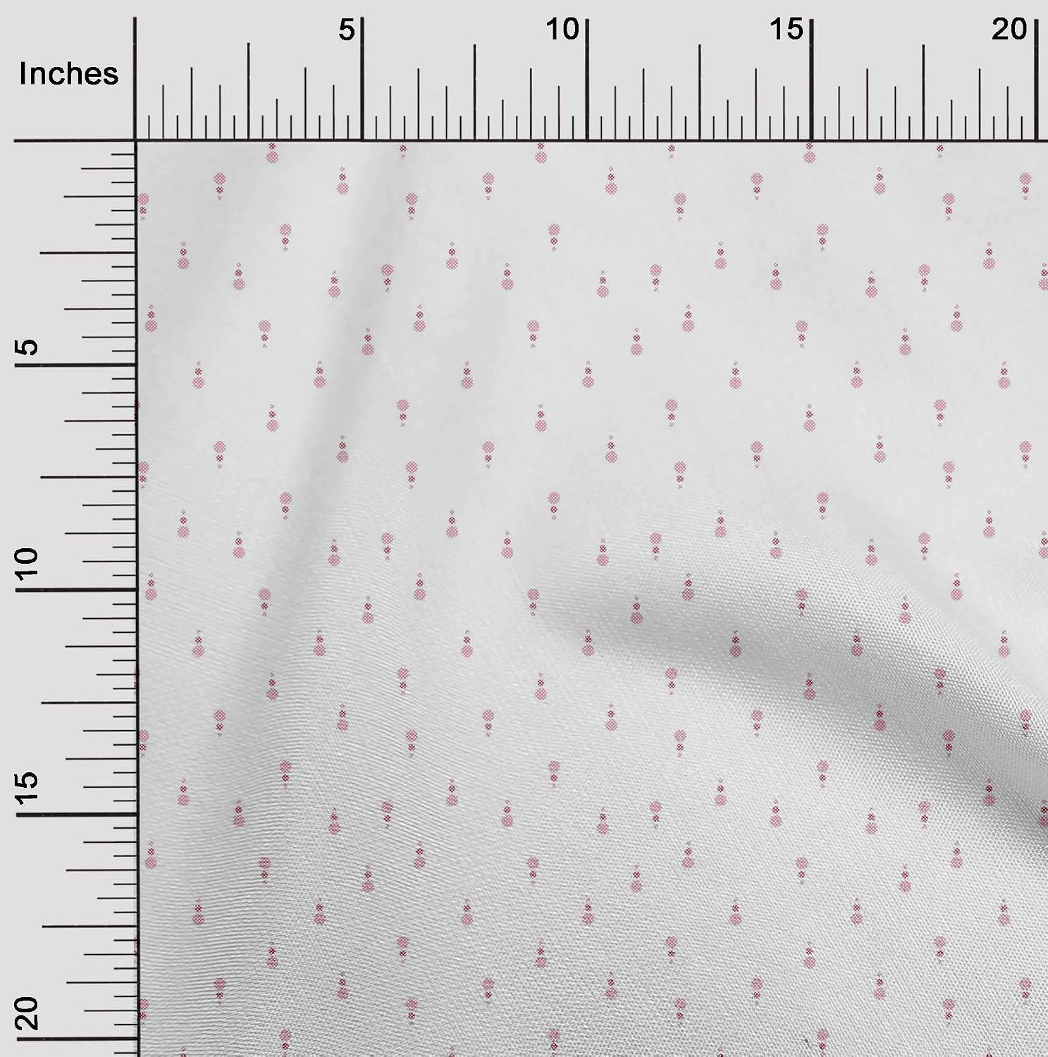 oneOone Cotton Flex Pink Fabric Polka Dots Quilting Supplies Print Sewing Fabric by The Yard 40 Inch Wide