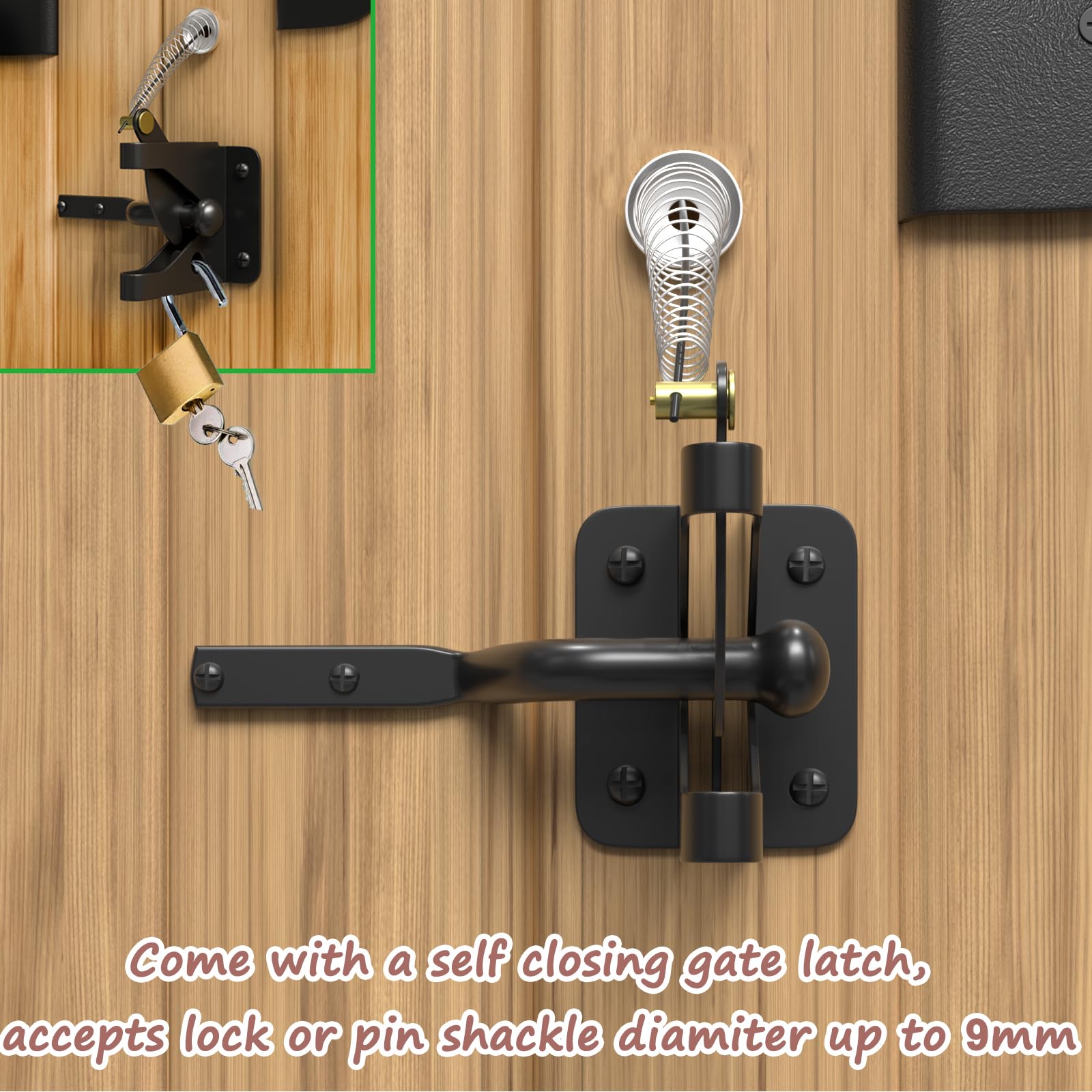 Amazon.co.jp: フェンスゲートキット 木製ゲートブレースゲート金具