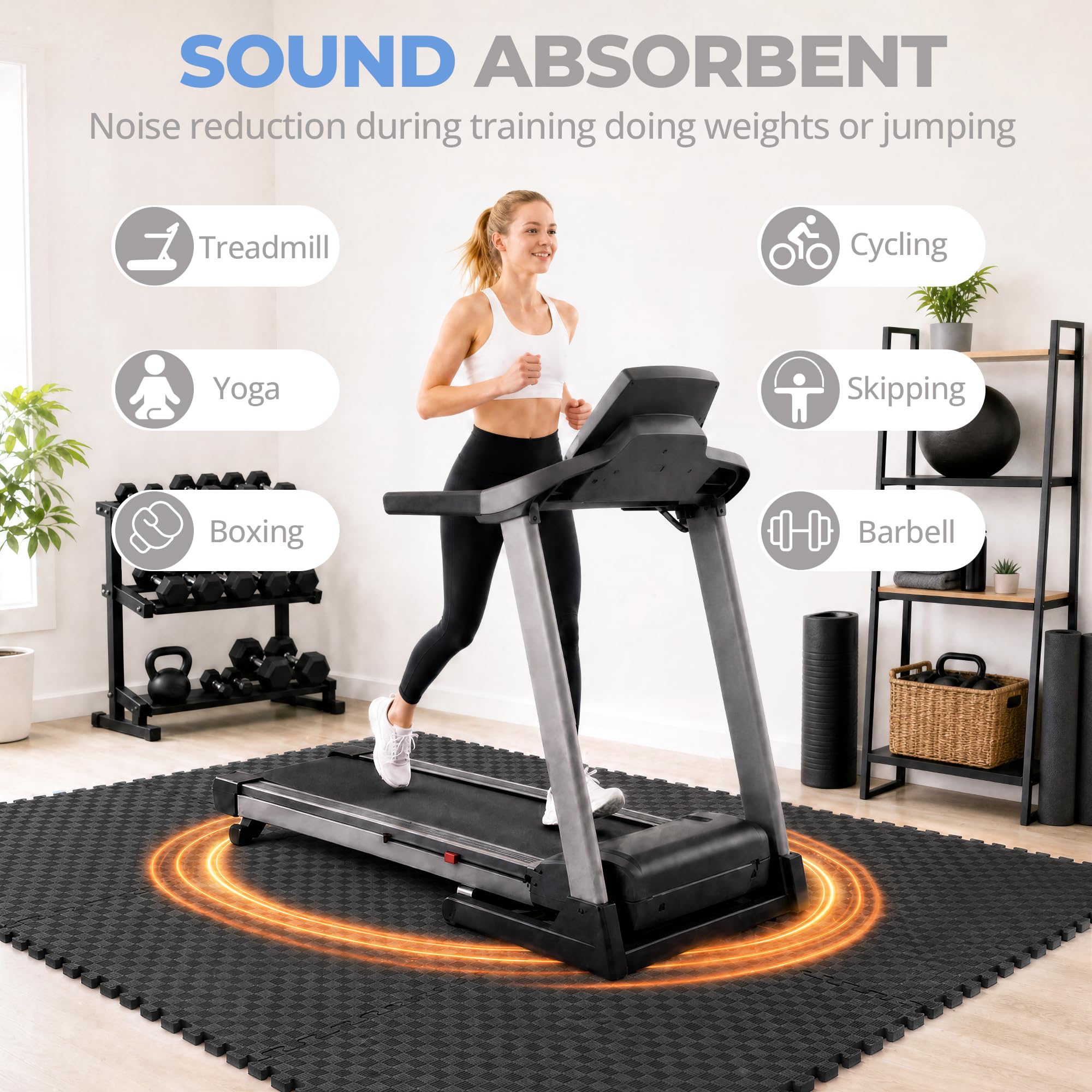 HulkFit Puzzle Gym Mat - Home Workout Flooring -6