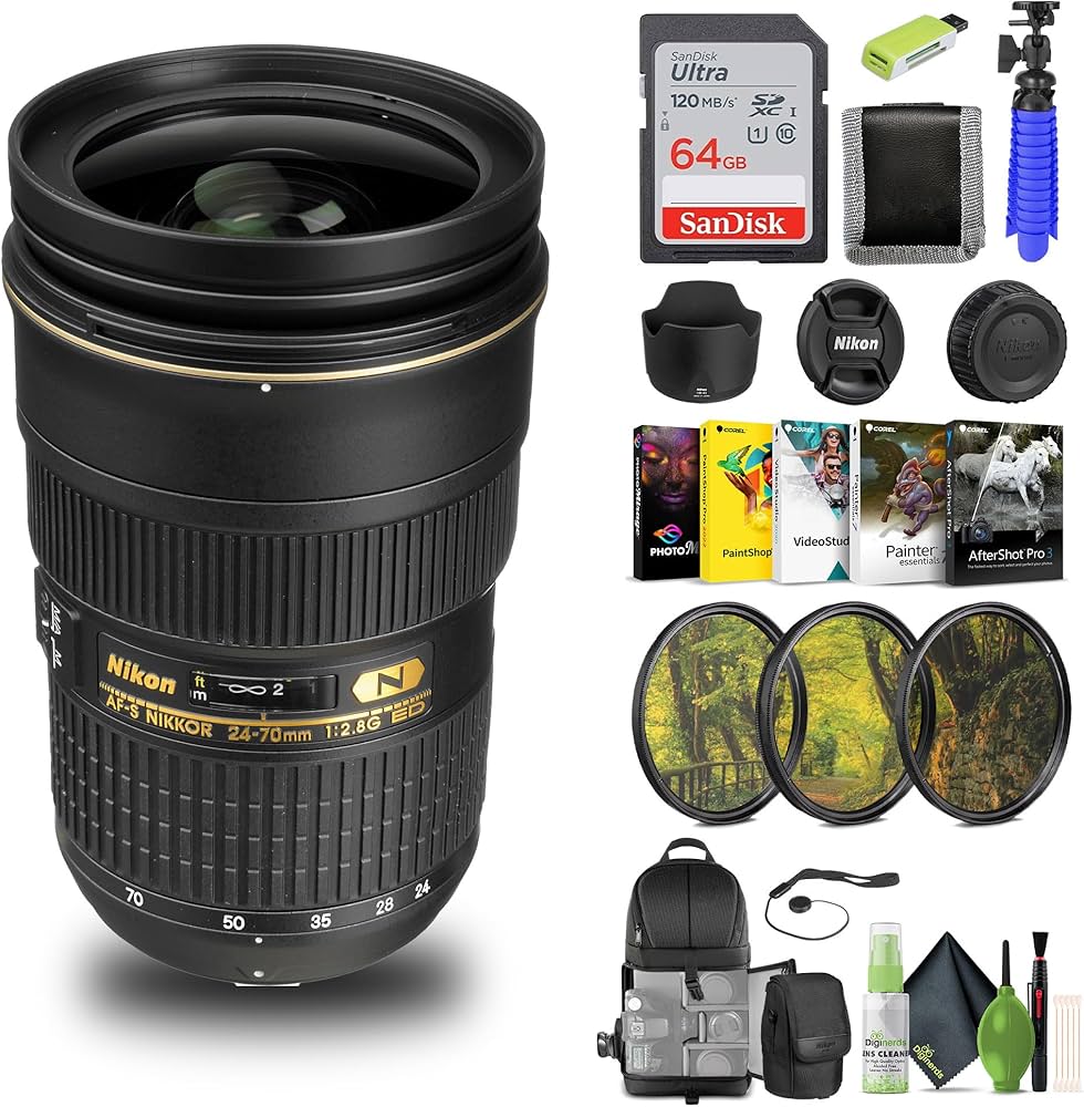 Nikon AF-S NIKKOR 24-70mm F2.8 G ED+付属品 Amazon | Nikon AF-S NIKKOR 24-70mm f/2.8G EDレンズ (2164) + 64GB