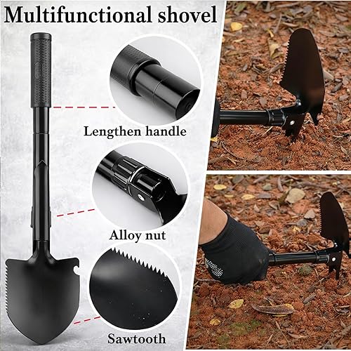 Miniatura 5 de Kit de emergencia para coche, kit de asistencia de emergencia en carretera con cables de arranque, artículos esenciales para viaje en auto, kit de