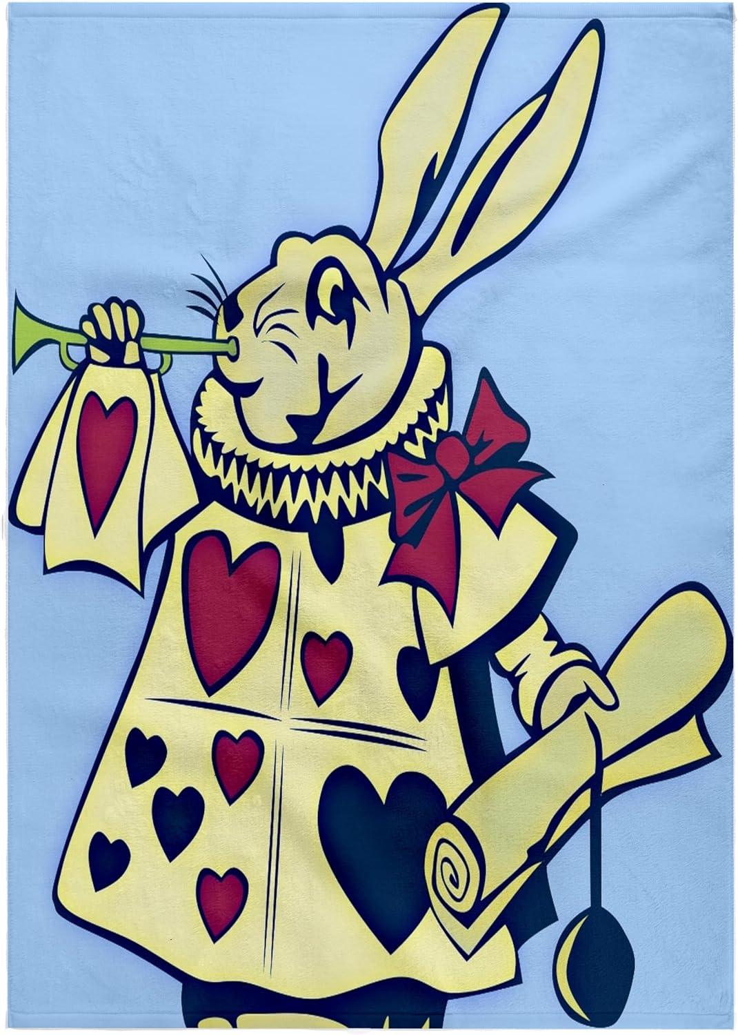 3dRose Magical Rabbit - Fun and Whimsical Art - Alice in Wonderland 22x30 Bath Hand Pool Towel