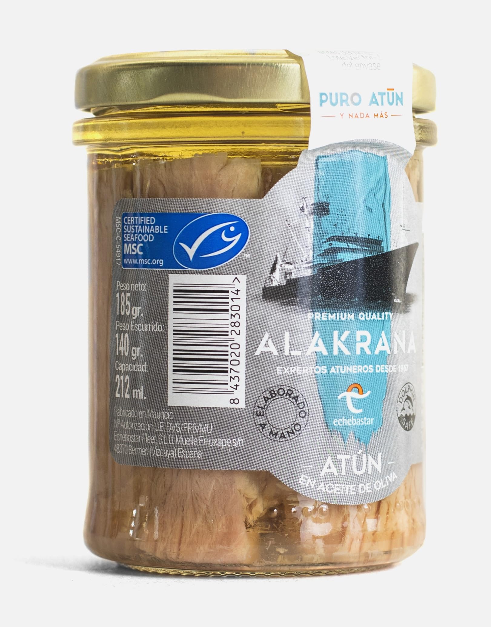 Alakrana Conserva de atún listado MSC (12 uds. - 185 g)