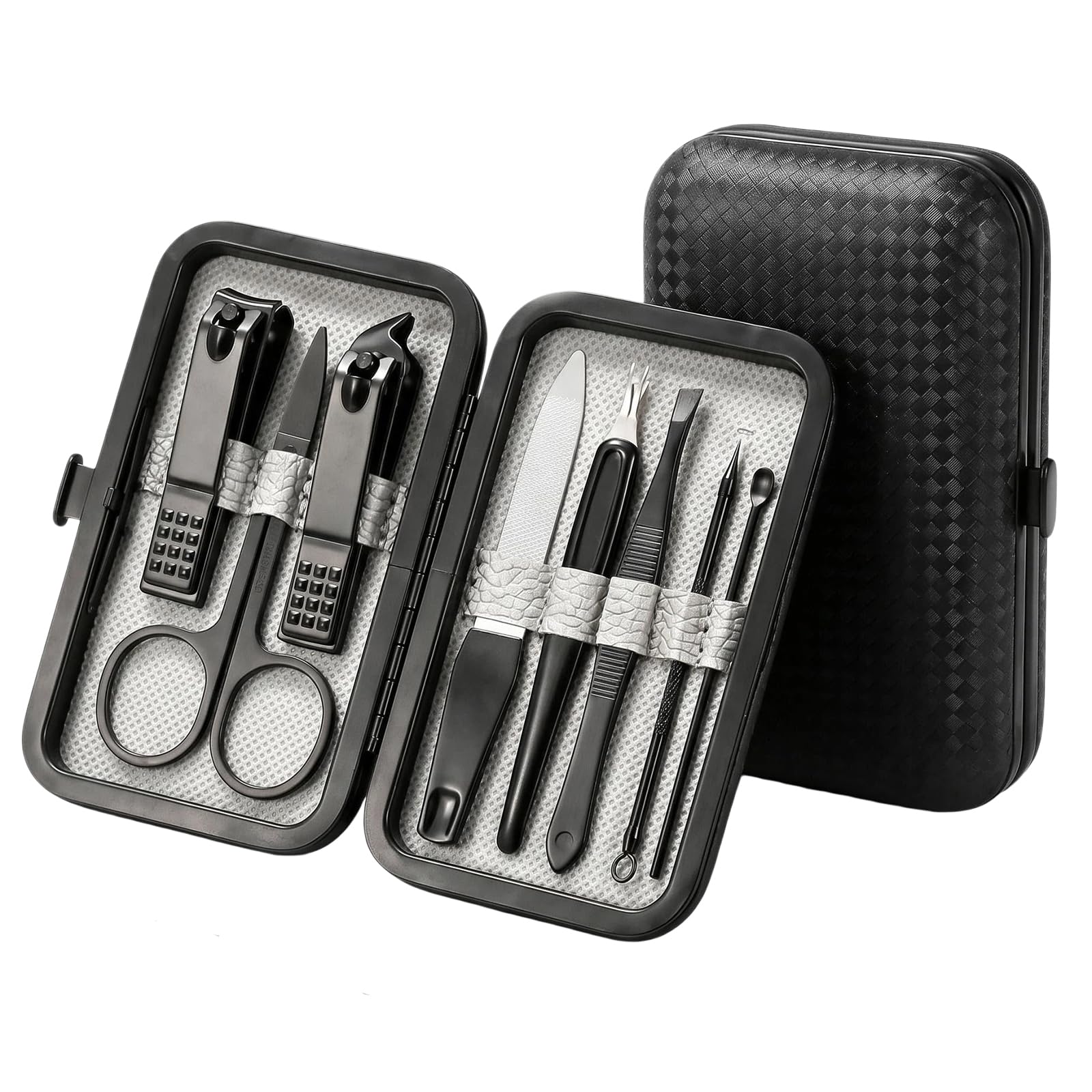 8-Pc Manicure Set,Stocking Stuffers for Men,Teen Boy,Gift Ideal for Husband Set of 8