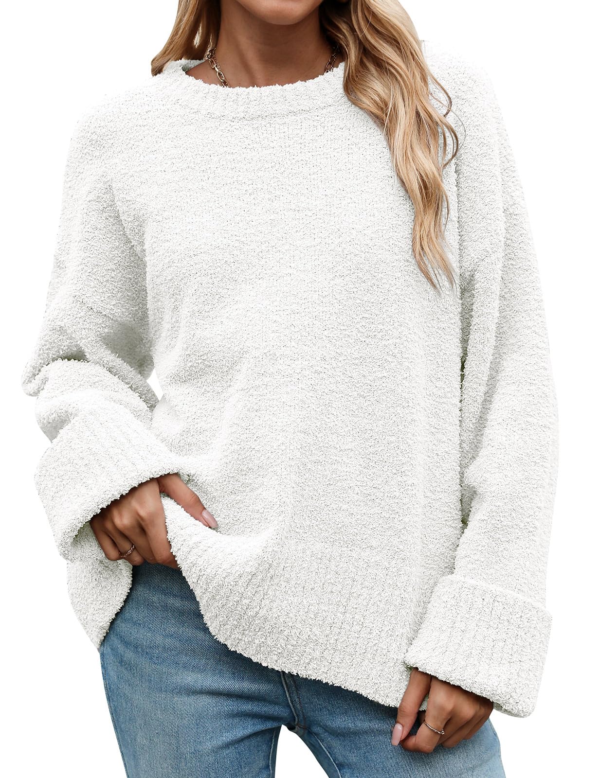 Pull Femme Hiver Col Roulé - Tricot Câblé Chaud Et Élégant - Manches Longues - Matière Douce (Viscose, Polyester, Nylon) - 3