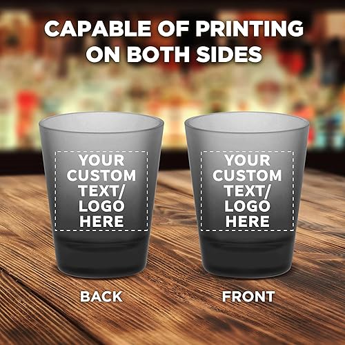 Miniatura 6 de DISCOUNT PROMOS Vasos de chupito con vidrio esmerilado de 1.75 onzas, juego de 12, paquete a granel, ideal para bodas, cumpleaños, fiestas, eventos