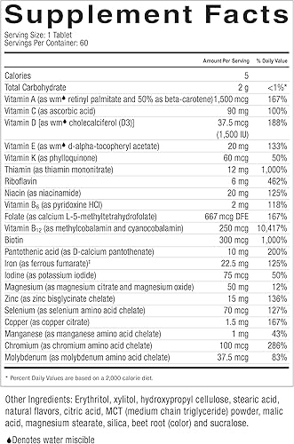 Miniatura 6 de Celebrate Vitamins Multi-Complete Chewables, 45 mg de hierro, multivitamínico bariátrico diario para pacientes con gastrectomía de manga y cirugía