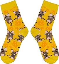 MIJOMA Women's Fun Socks - Colourful Motif Socks with Unusual Designs - Funny Cotton Socks for Everyday, Leisure & Office