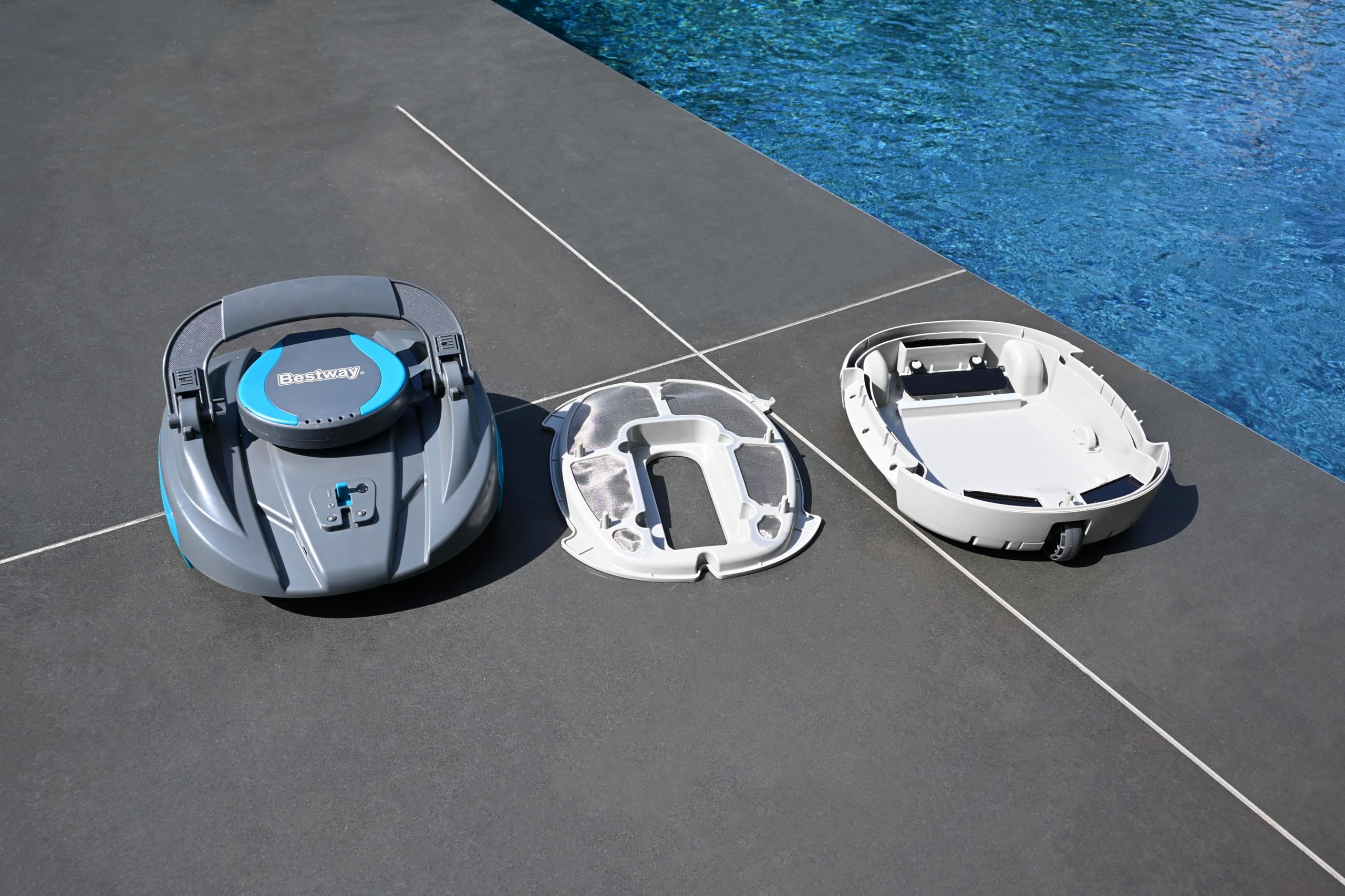 Robot piscine - Bestway - Agate - Rechargeable et autonome - 15m²