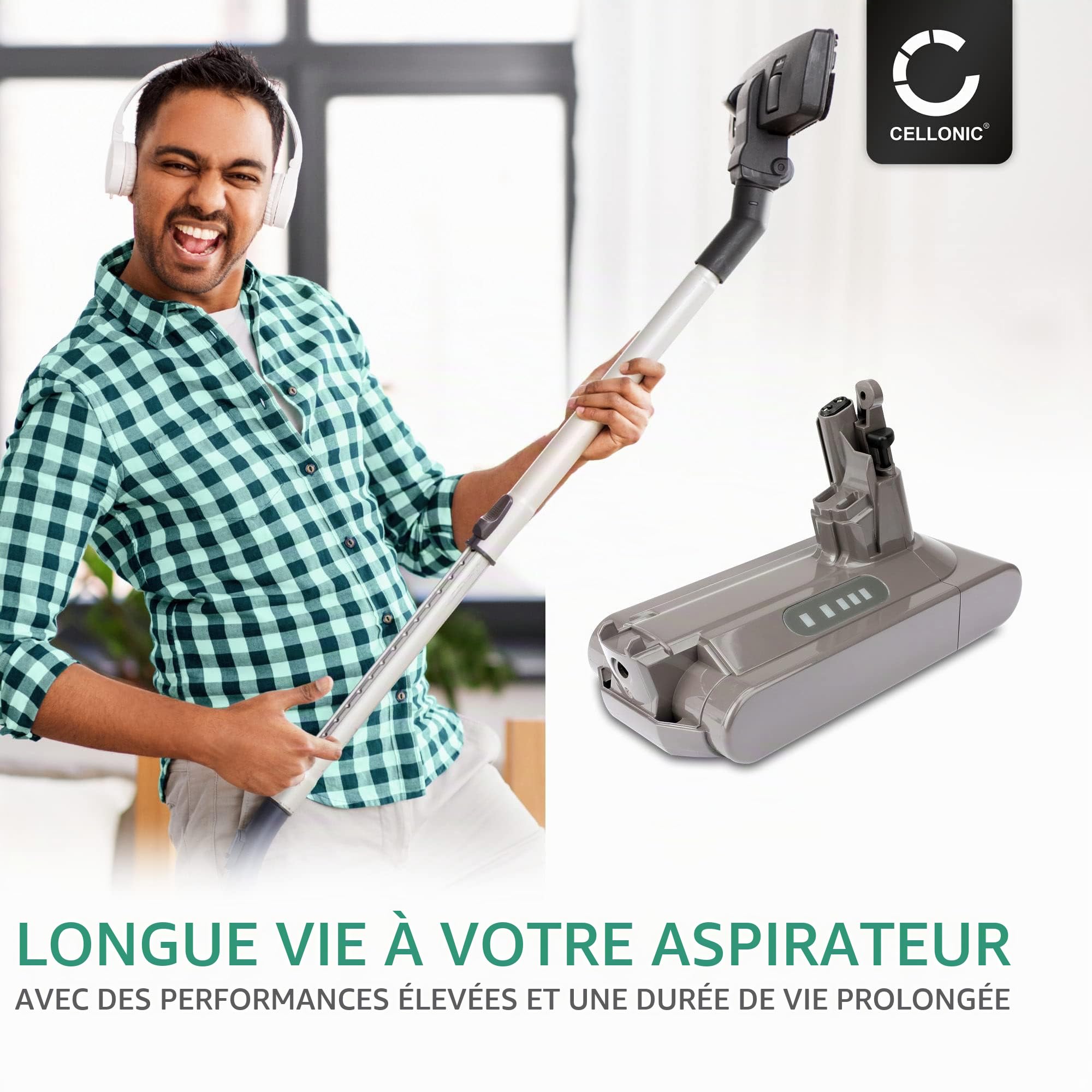 CELLONIC 1x Batterie Compatible avec Dyson Cyclone V10, Absolute, Pro