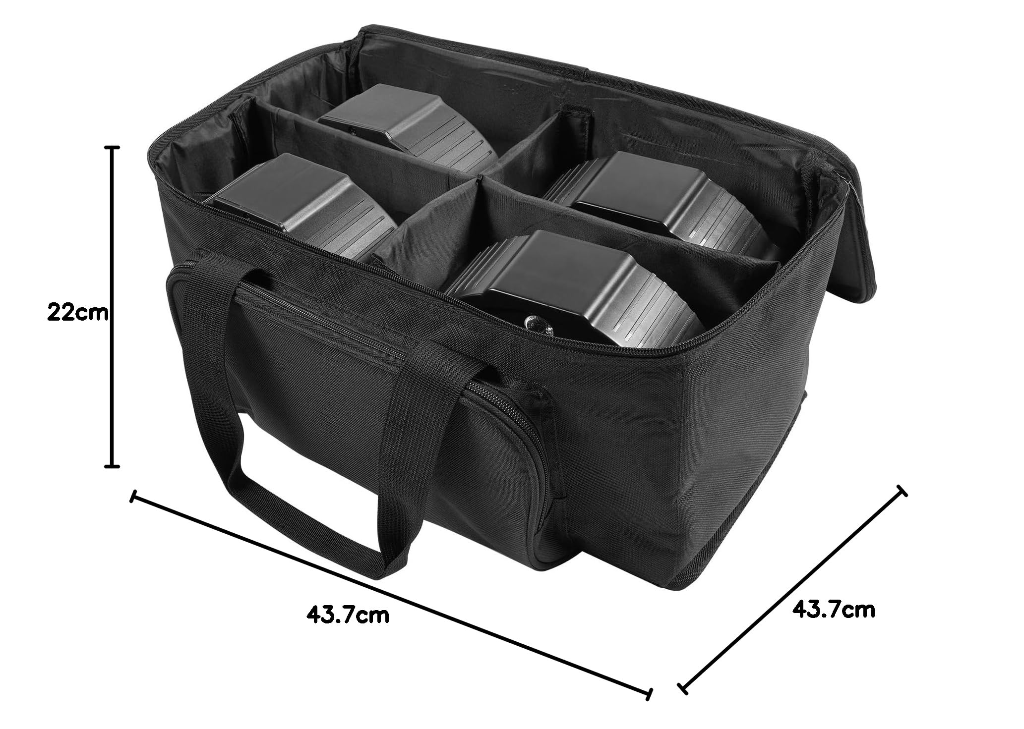 RGB 36 LED Par Strahler Akku mit Bag, 4PCS Wiederaufladbar LED Bühnenlicht Scheinwerfer mit Fernbedienung 7 Beleuchtung Modi for DJ Disco Partylicht Bühnenlicht