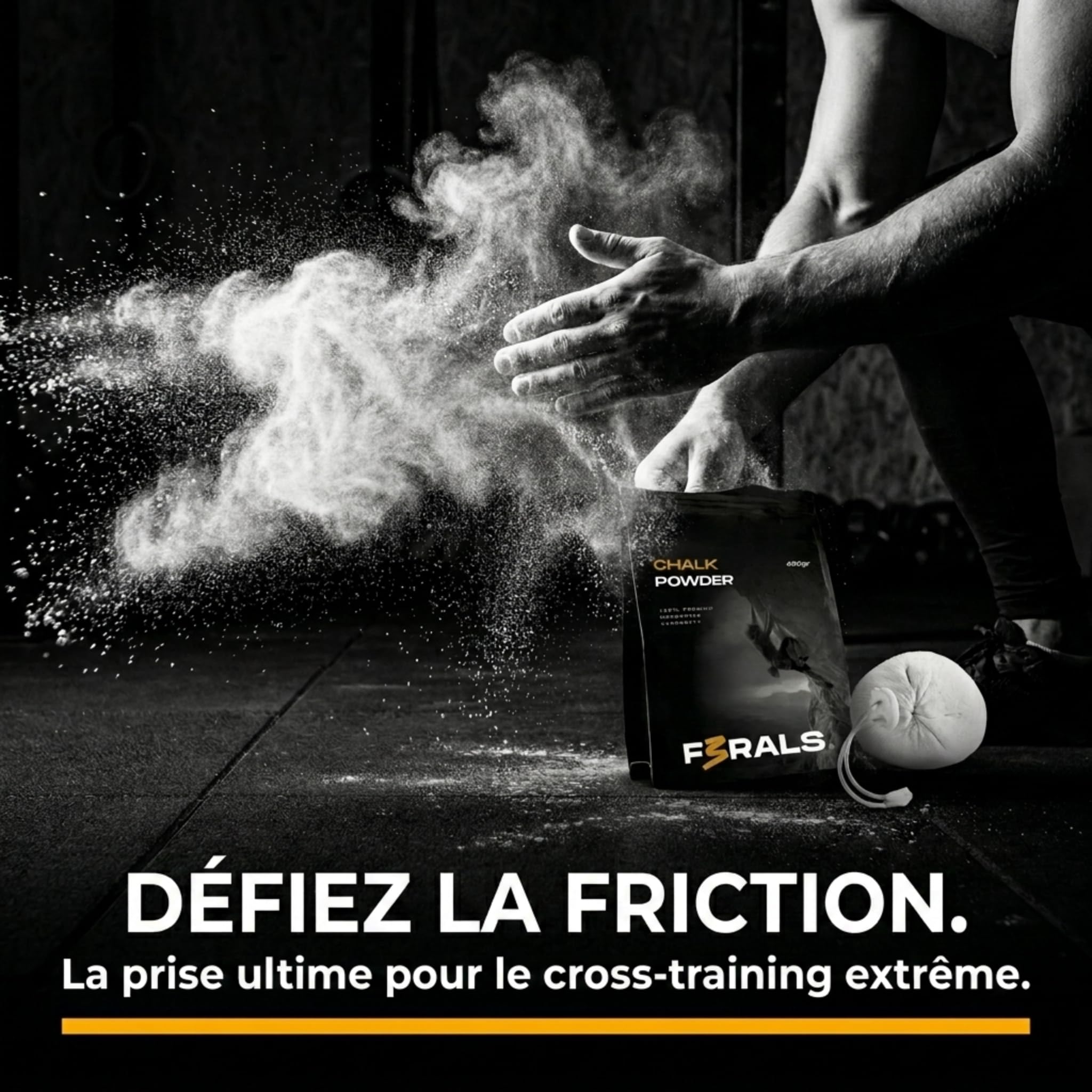 Magnésie En Poudre 450g Avec Boule – Escalade, Crossfit, Haltérophilie, Prise Antidérapante