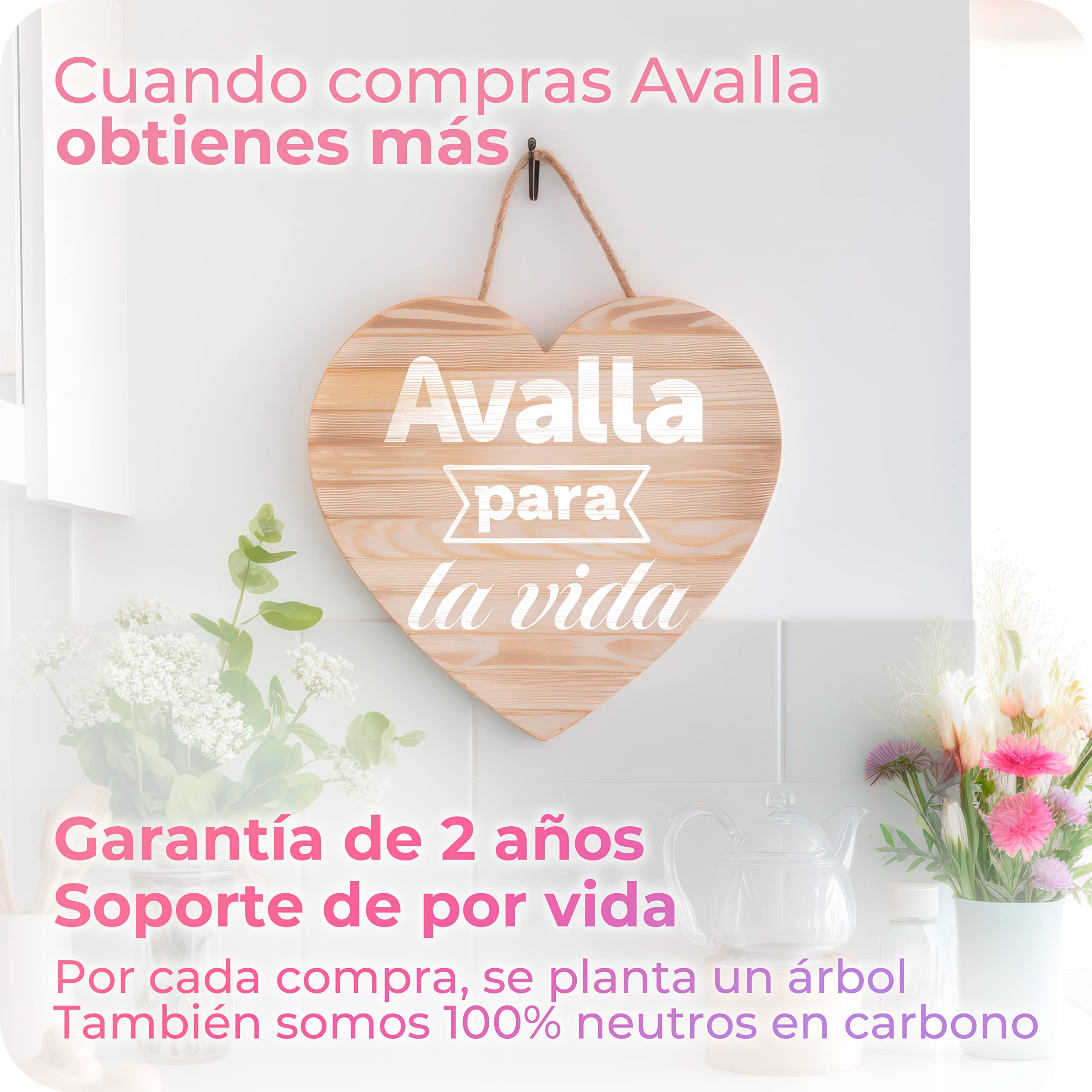 Avalla T-20 Mopa de Vapor de Alta Presión, Triplica la Potencia de Limpieza, Calentamiento Rápido de 15s, Impulso de 120°C, Depósito Grande de 500ml (Blanco)