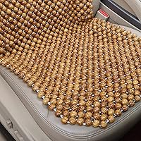 Vista 4 de Fundas de asiento con cuentas grandes de oliva natural de 18mm para autos, fundas de asiento de automóvil con cuentas refrigeradas, fundas