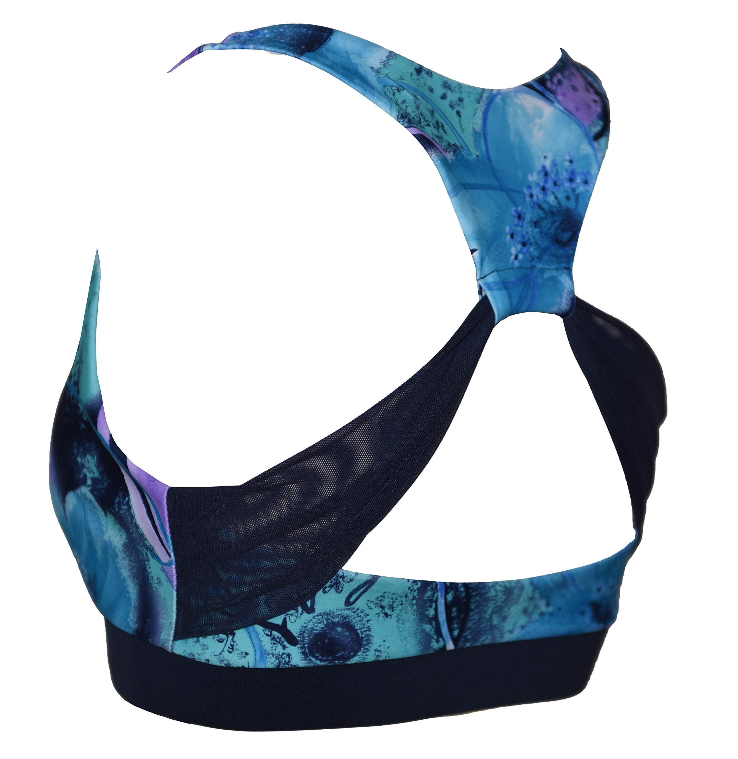 Private Island Women UPF50+ Swim Tank Bra Short Top Sports Bras Swimsuit Rash Guard (RBXST)