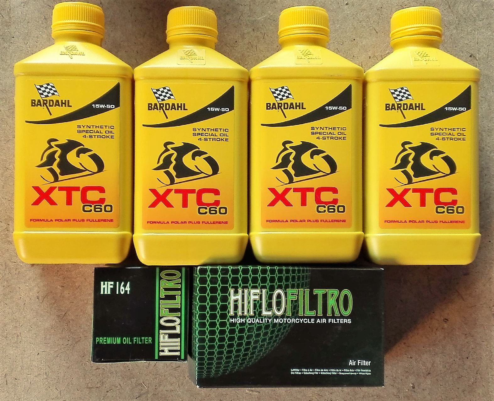 KIT TAGLIANDO 4 LITRI BARDAHL XTC C60 15W50 FILTRO OLIO ARIA B M W R 1200 GS