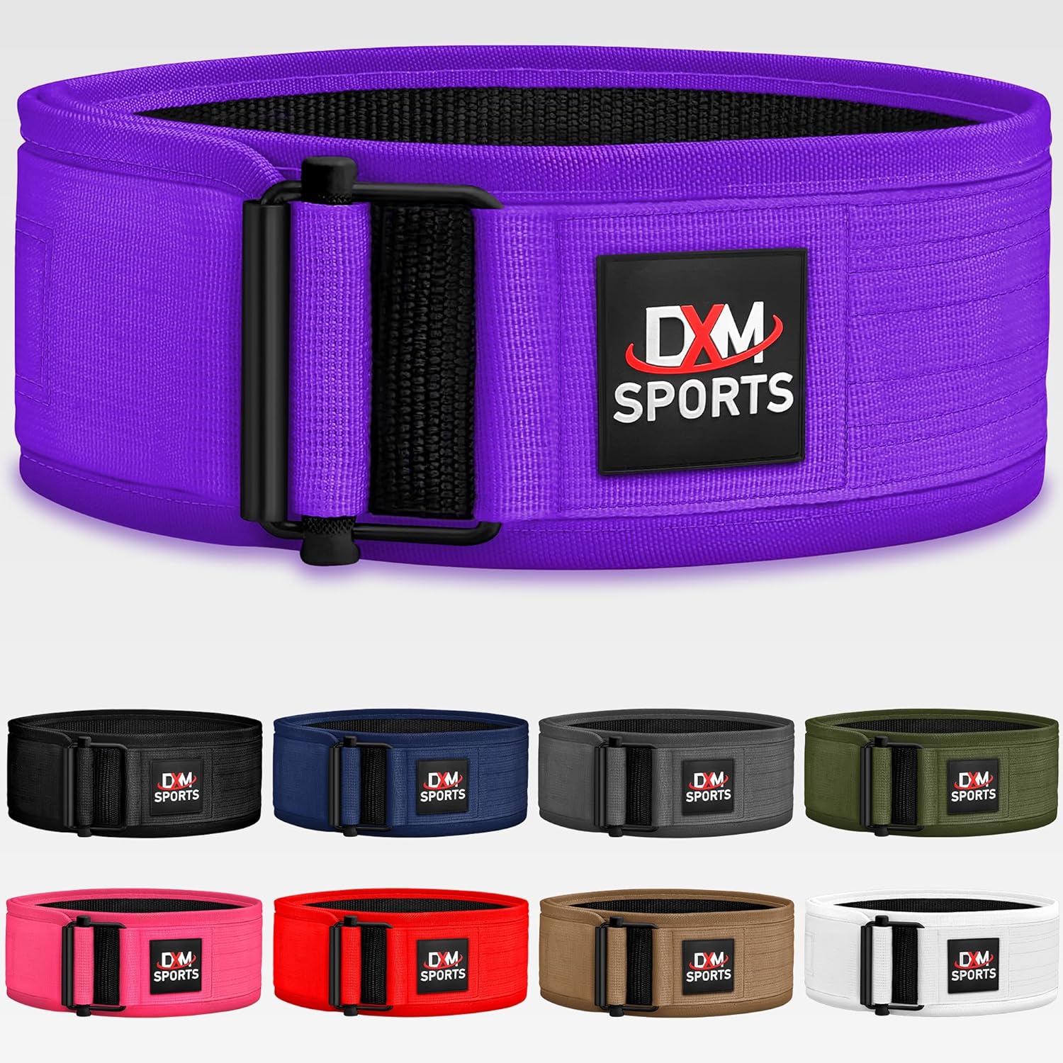 DXM SPORTS セルフロックウェイトリフティングベルト - メンズ レディース ジム フィットネス 筋力トレーニング ボディー