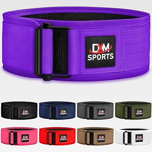 DXM SPORTS Cinturón de levantamiento de pesas con autobloqueo, para hombres y mujeres, gimnasio, entrenamiento de fuerza, levantamiento de pesas,