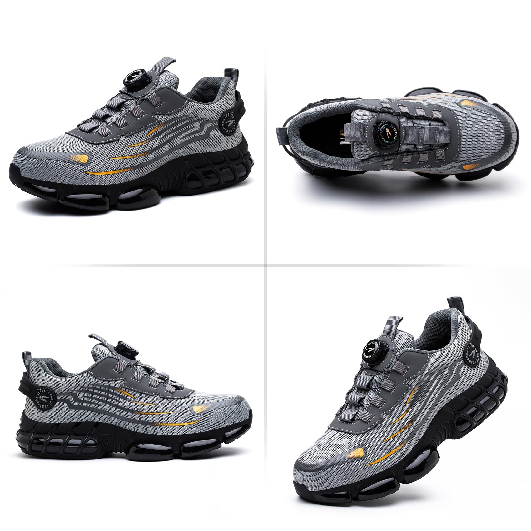 Scarpe Antinfortunistiche Uomo Donna Scarpe da Lavoro Traspiranti Leggere Comode con Punta in Acciaio 36-46 EU