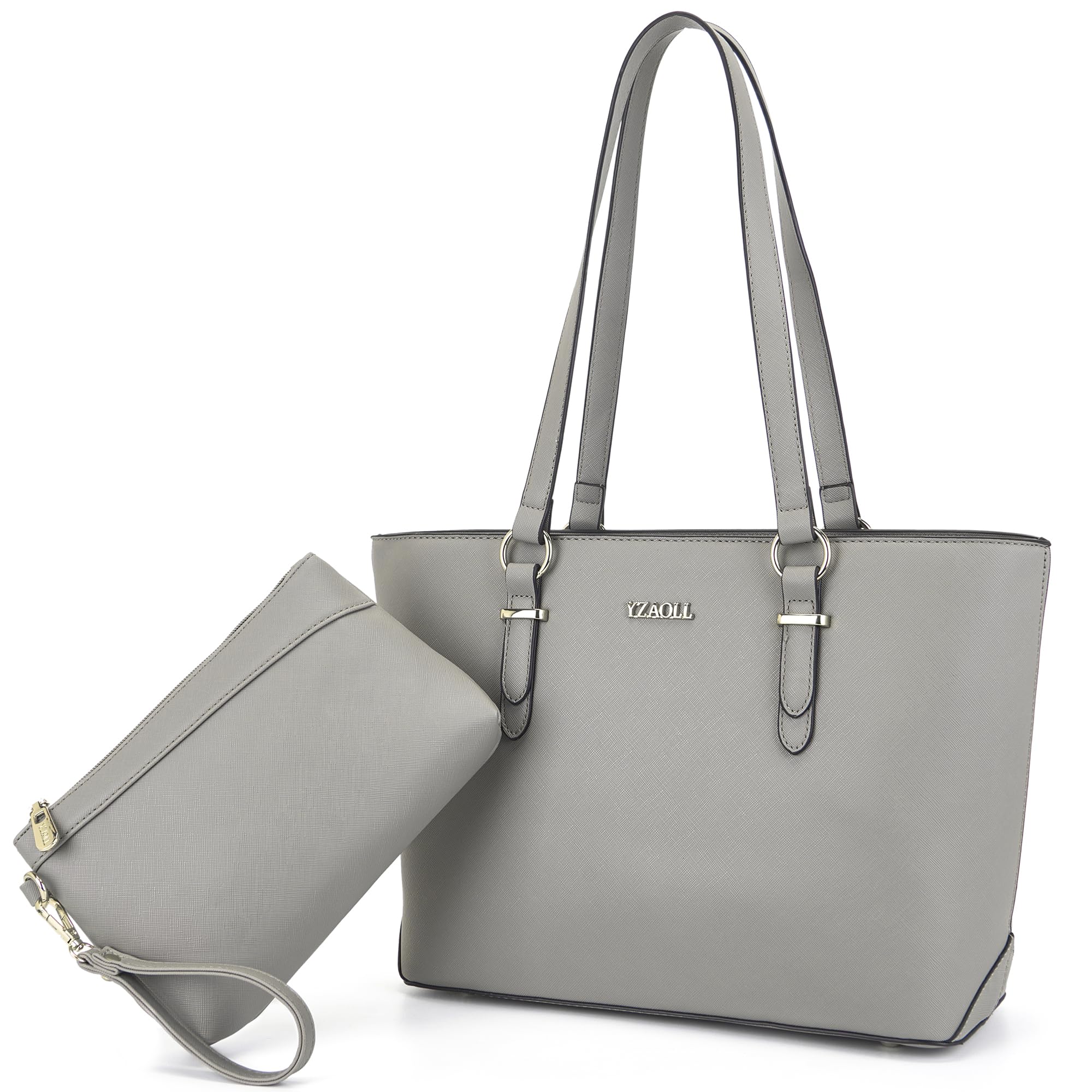 Purses for Women Faux Leather Medium Large Tote Satchel Shoulder Purse Handbag Wallet set