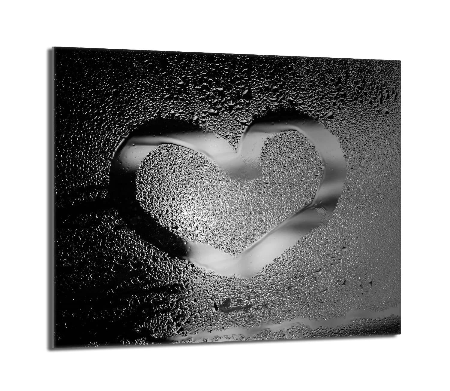 Copri piano cottura induzione 60x52 cm copertura per piano cottura in vetroceramica 1 pezzi universale per piastre di cottura paraspruzzi tagliere in vetro temprato, Cuore d'argento