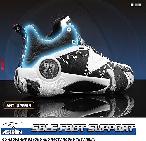 Miniatura 3 de ASHION Zapatos de baloncesto antideslizantes para niños