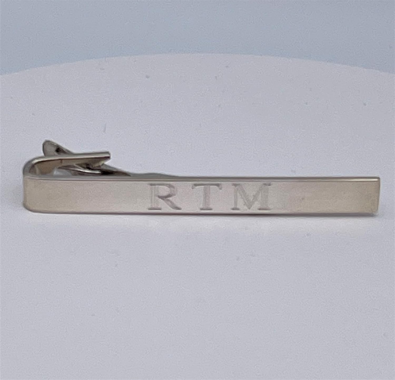 Sterling Silver Tie Bar Monogrammed Gift for Men