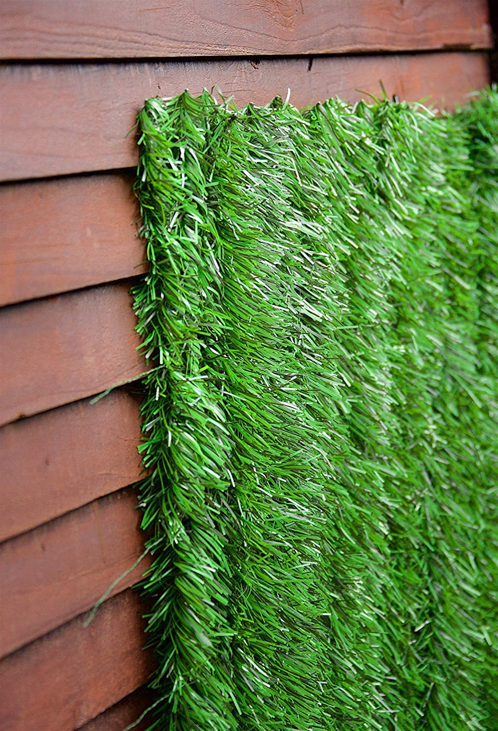 Best Artificial Panel de Cobertura de Coníferas, Pantalla de Privacidad, Setos Artificiales, Valla de Jardín, Protección contra la Decoloración UV (3 m x 1,8 m)
