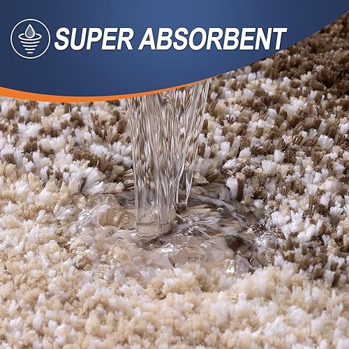 Miniatura 118 de OLANLY Juego de 2 alfombras de baño de 2 piezas, alfombras de baño de microfibra suave y absorbente y alfombra de inodoro con contorno