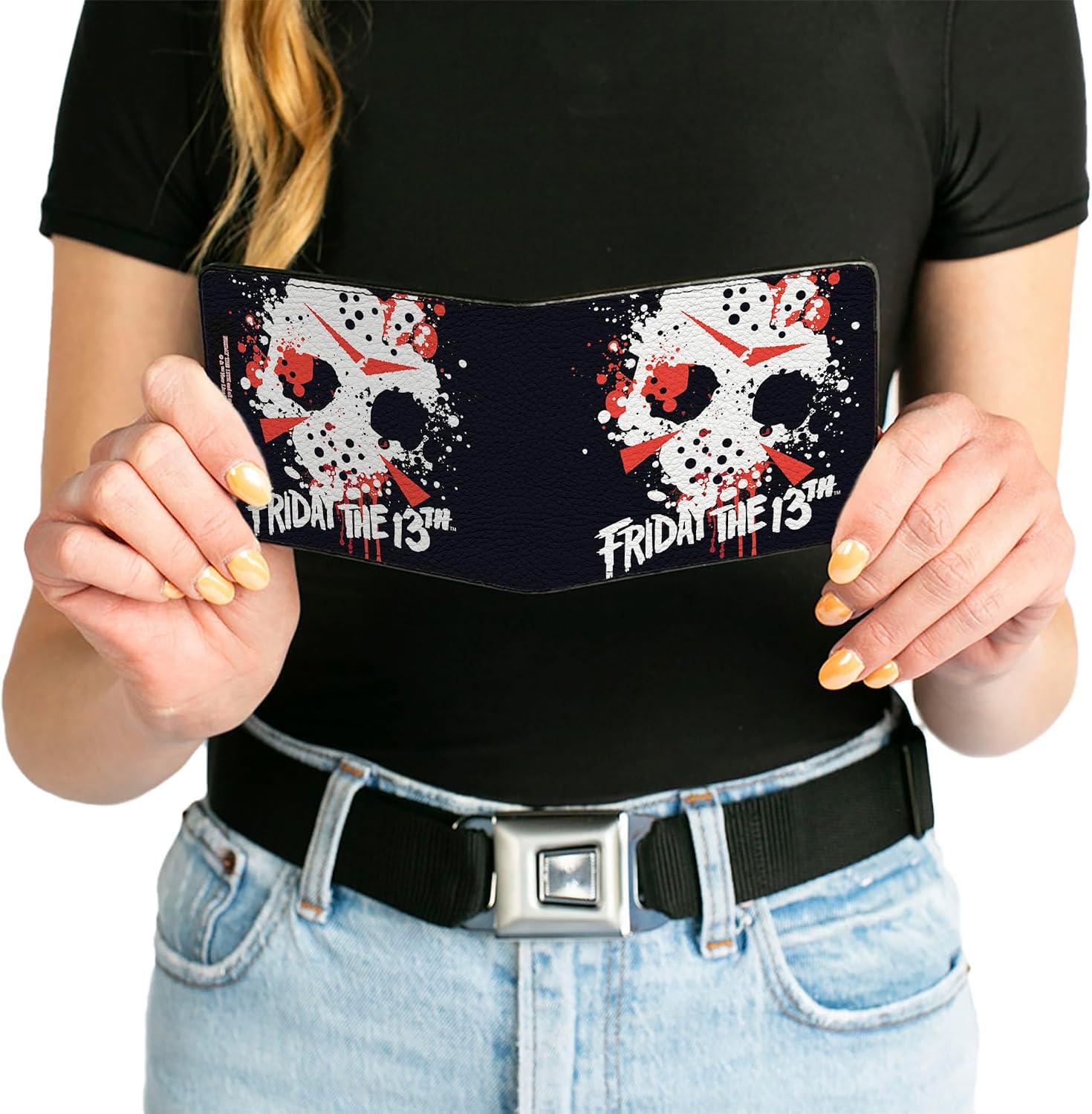 Buckle-Down Men's Standard Bifold Wallet Friday The 13th Jason, 4.0" x 3.5"