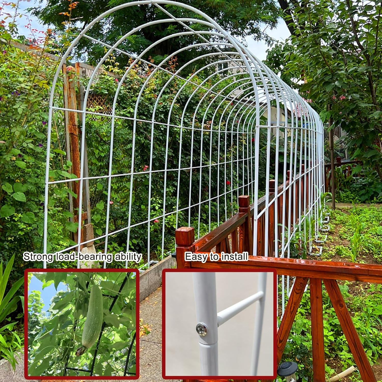 Decorative Outdoor Garden Arch, Wedding Arch, Garden Arbor, Climbing Aids for Climbing Plants,Gazebo Outdoor Decoration, for Various Climbing Plants Roses Vines