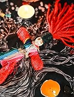 Vista 5 de Muñeca vudú hecha a mano, cuerda de cáñamo real, envuelta en calavera, brujas de terror, regalos para Halloween, cumpleaños, Navidad, fiesta