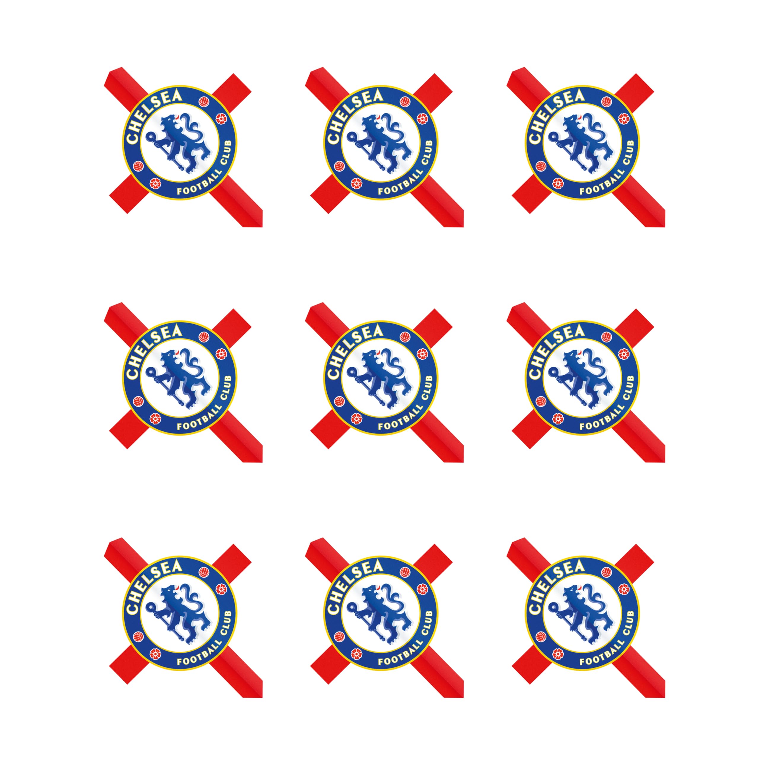 Officially Licensed Chelsea Special Edition Football Club Dart Flights Extra Thick 75 Micron - 3 Sets per pack (9 darts Flights in total) - Professional Darts Accessories
