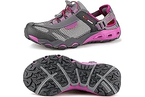 HUMTTO Women's Closed Toe Tennis Shoe Sandals - Amphibious Water Shoes for Hiking