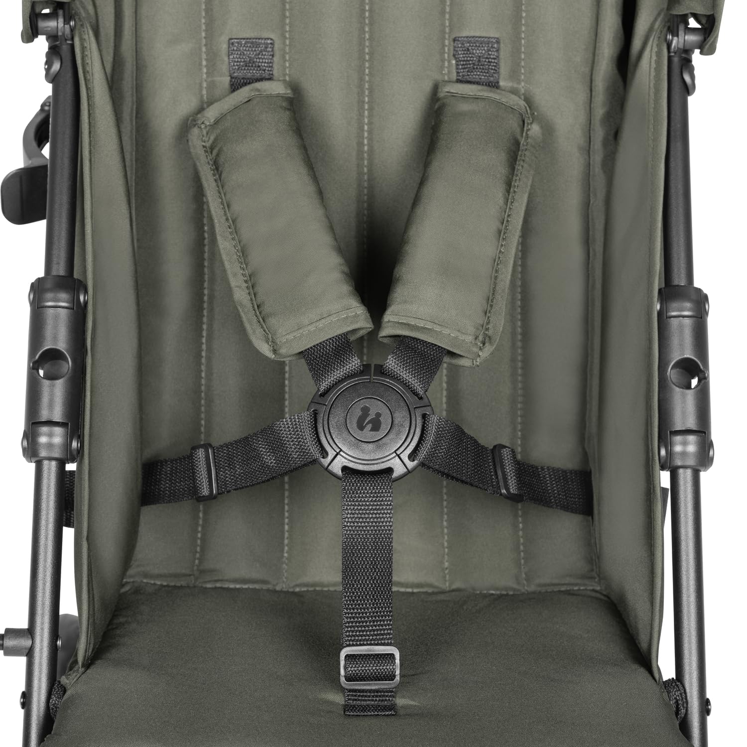 Hauck Fold N Care, passeggino leggero con parapioggia, da 6 mesi a 22 kg, pieghevole, pieghevole, parasole UPF 50+, ruote in EVA, cestino grande, passeggino da viaggio, colore: verde oliva