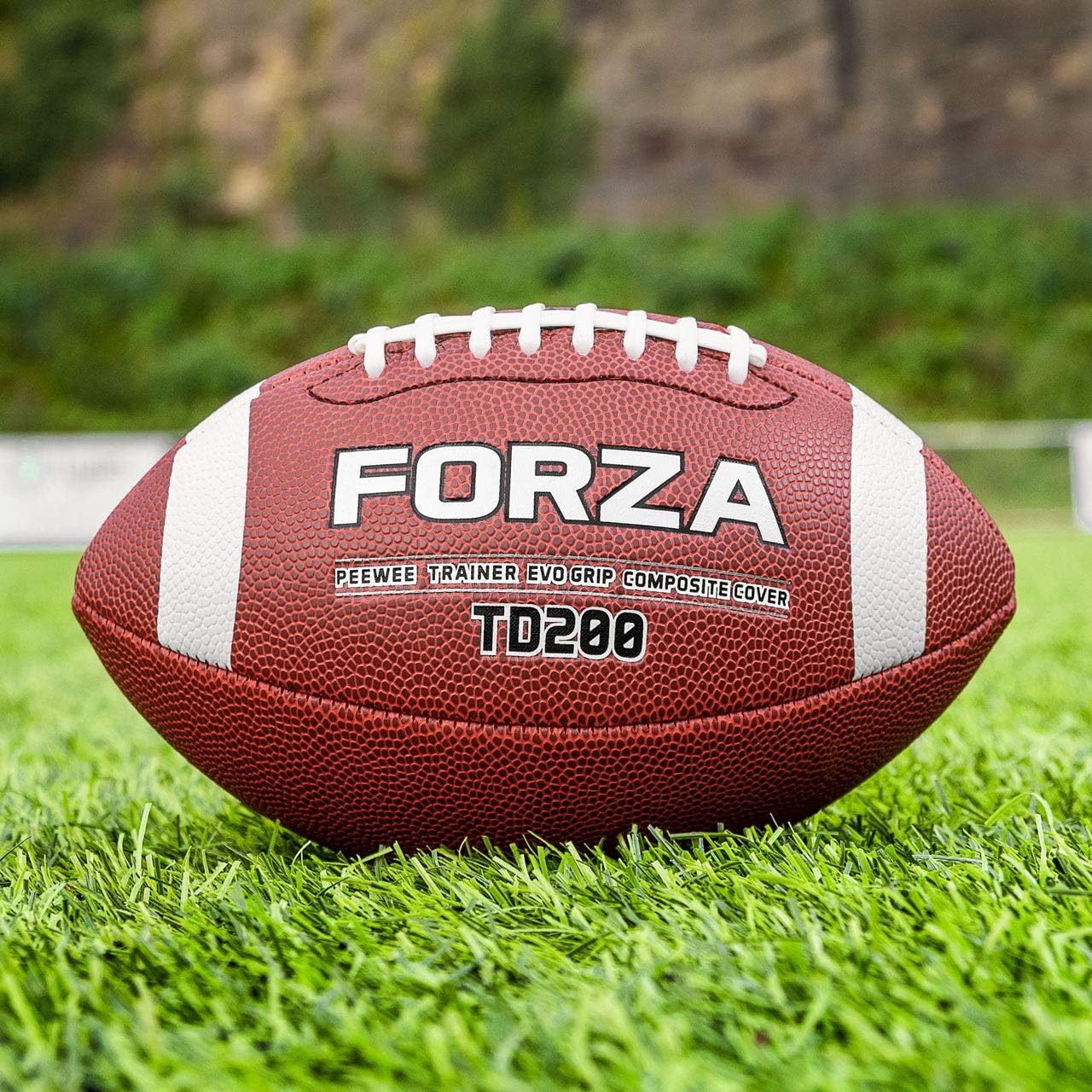 FORZA TD200 Practice Football | Ultimate High Grip Ball | Pee Wee to Offical Size Options Available | Packs of 1, 3, 40 or 45