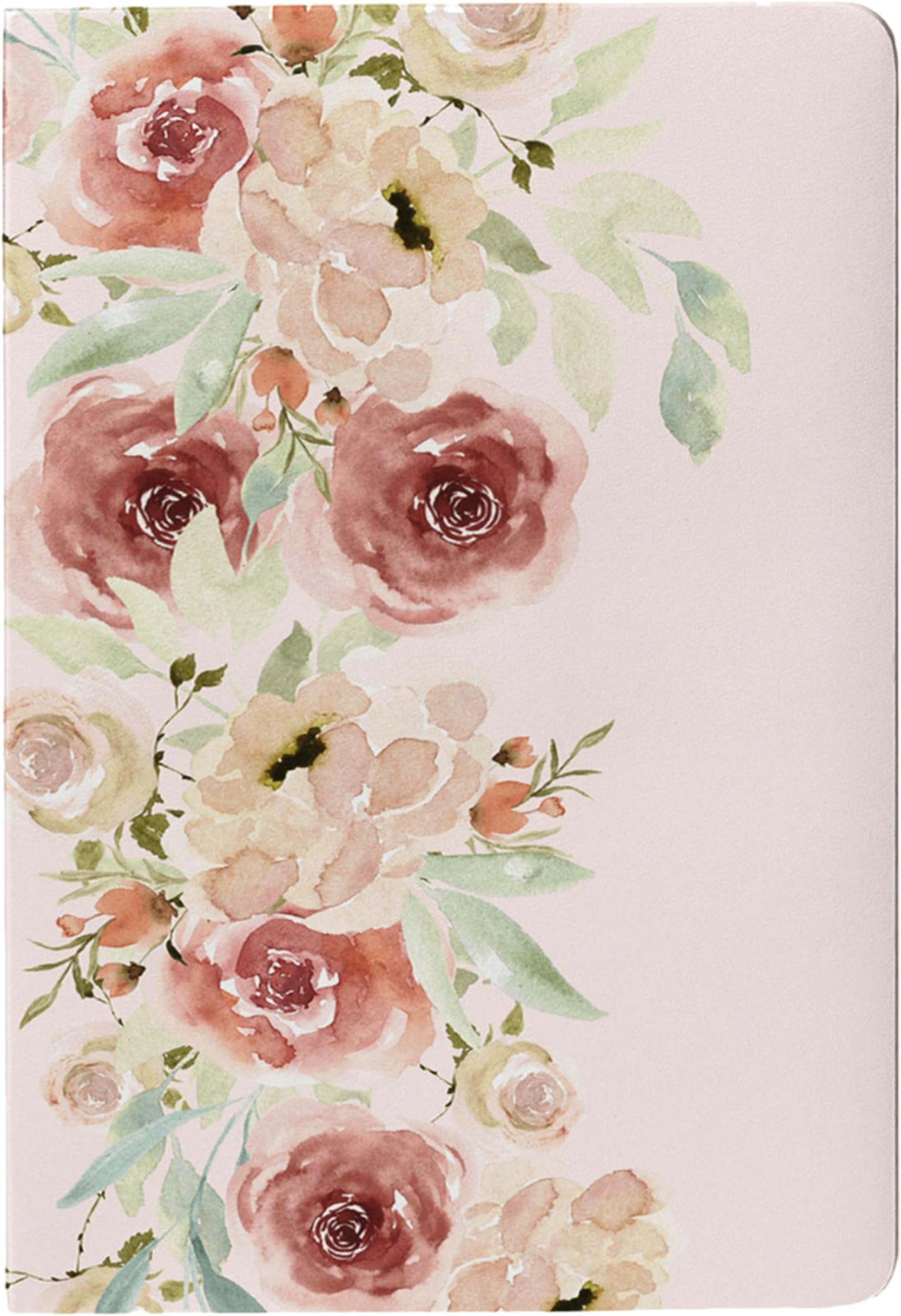 LAURET BLANC Unruled Notebook- A5, 150 Plain Pages, 90 GSM Natural Shade, Paperback (Floral1)