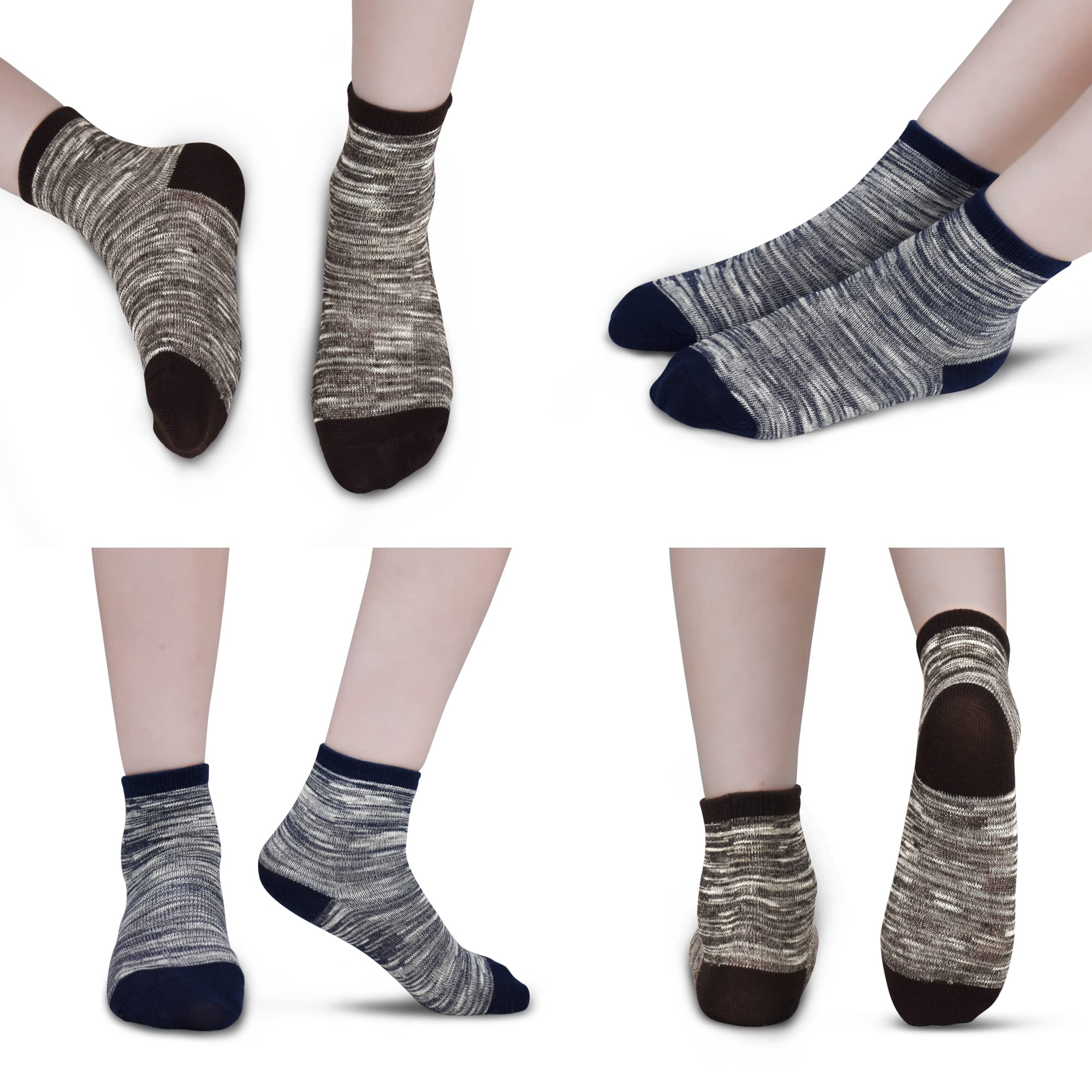 GENTABY Toddler Socks 1-3 Years | 10-Pack Cotton Crew Socks for Boys, Snug Fit, Playtime & Daycare