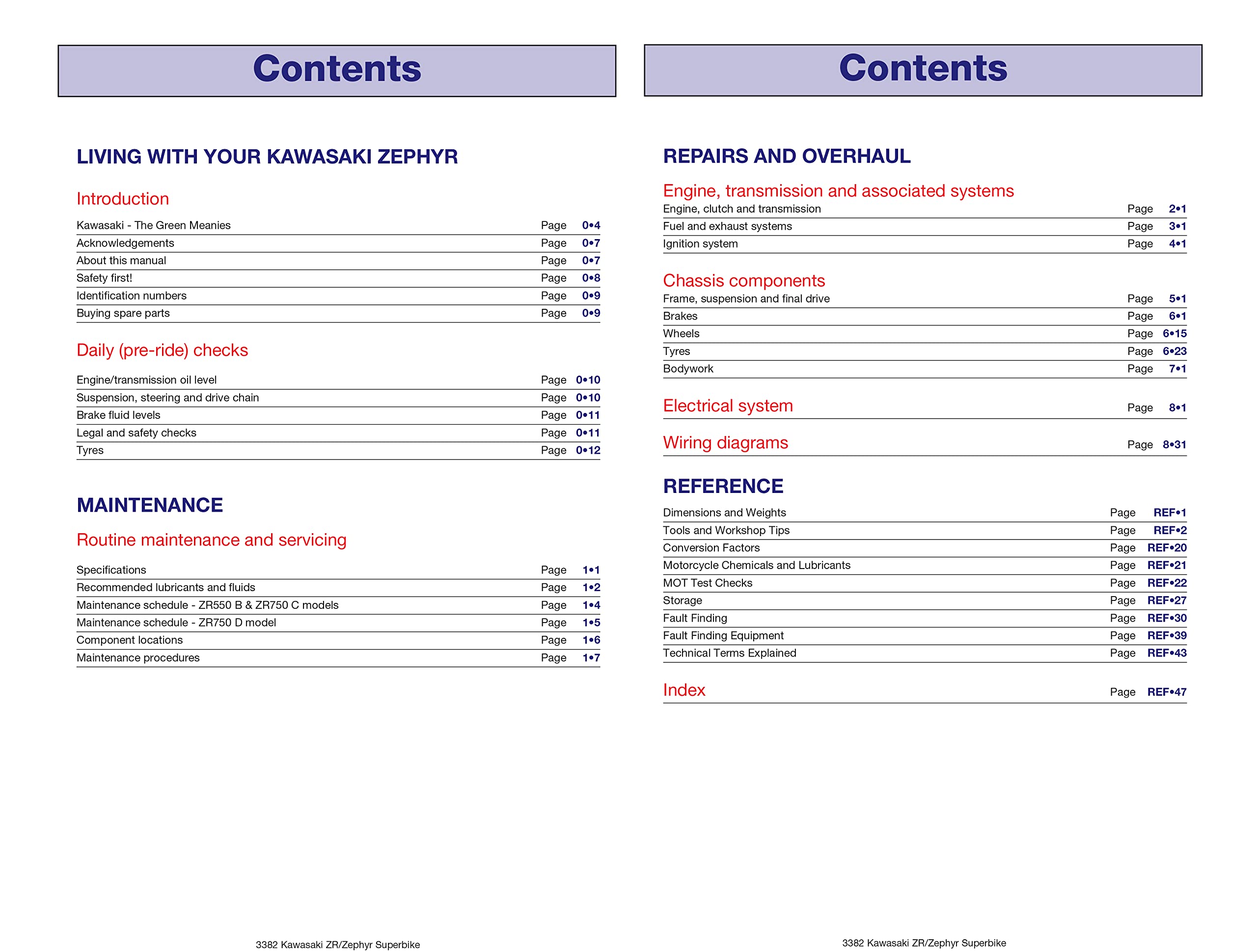 Kawasaki ZR550 & 750 Zephyr Fours (90-97) (Haynes Service & Repair Manual)