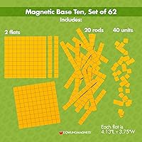 Vista 2 de Dowling Magnets Base magnética diez, juego de 62