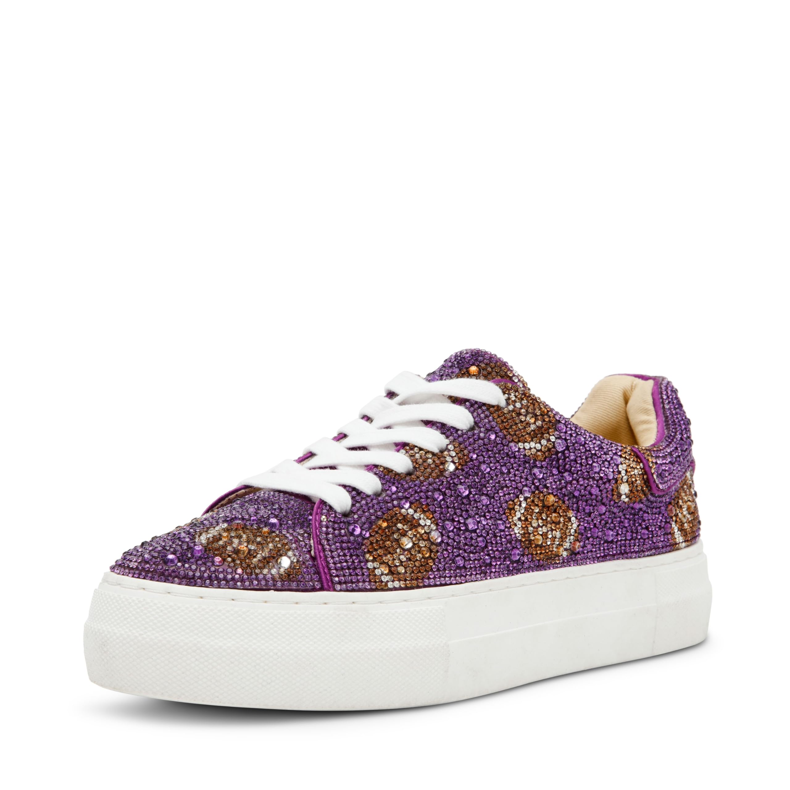 Betsey Johnson Women's Sidny Sneaker, Purple Football, 7: Buy