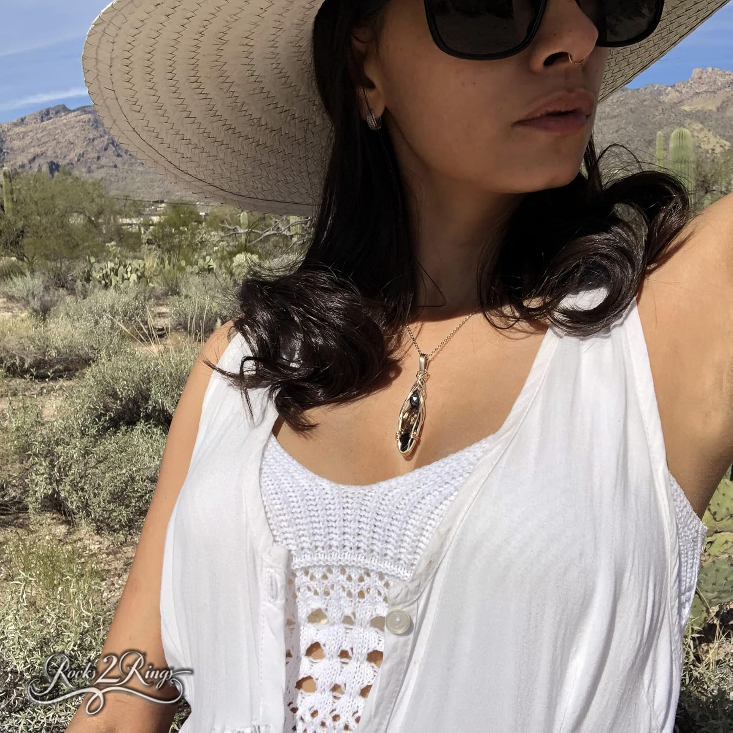 Grounding Crystals, Protection Necklace Pendant, Hematite Smoky Quartz Black tourmaline root chakra mental relief empath protection GRNDs