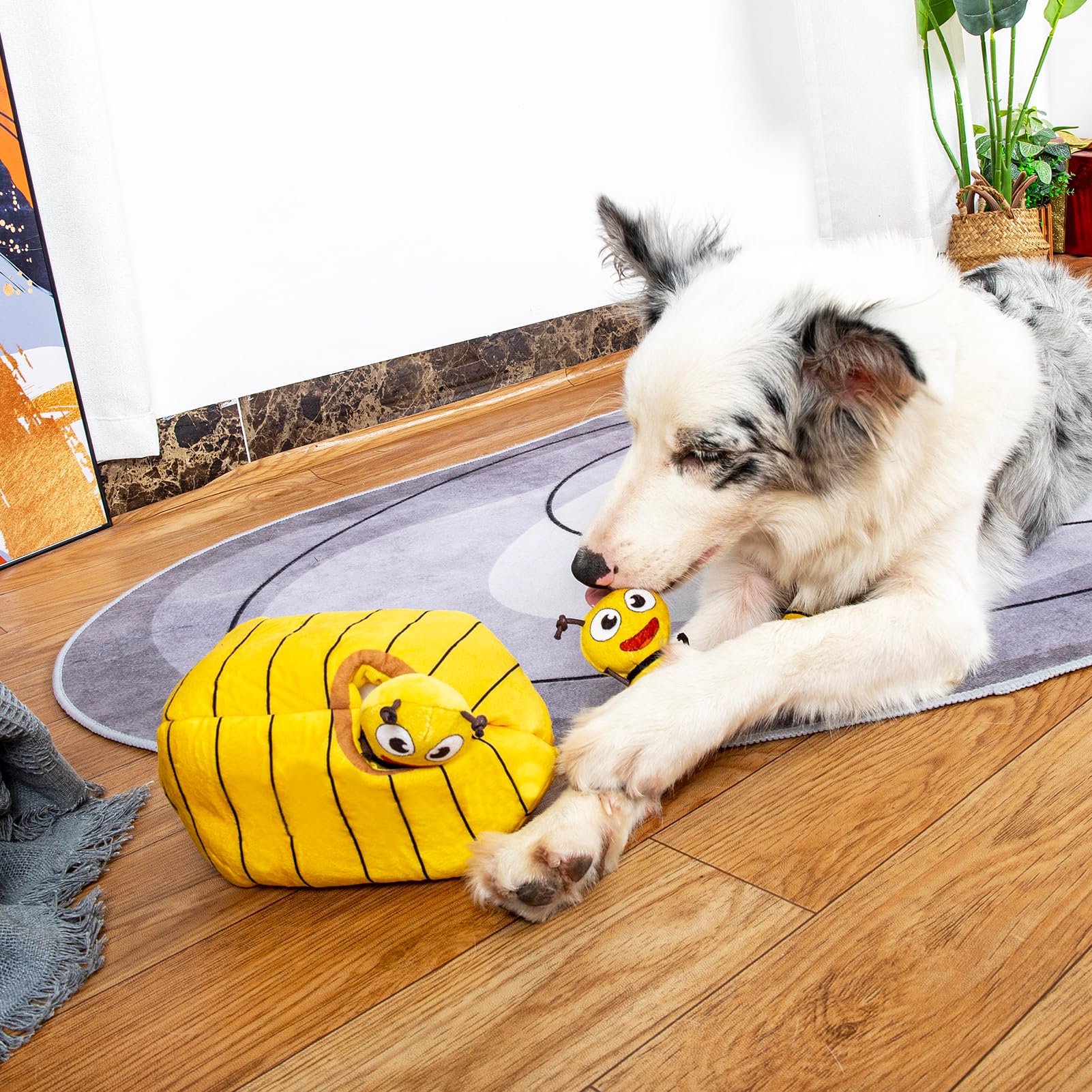Hollypet Juguetes chirriantes para Perros pequeños y medianos, Abejas