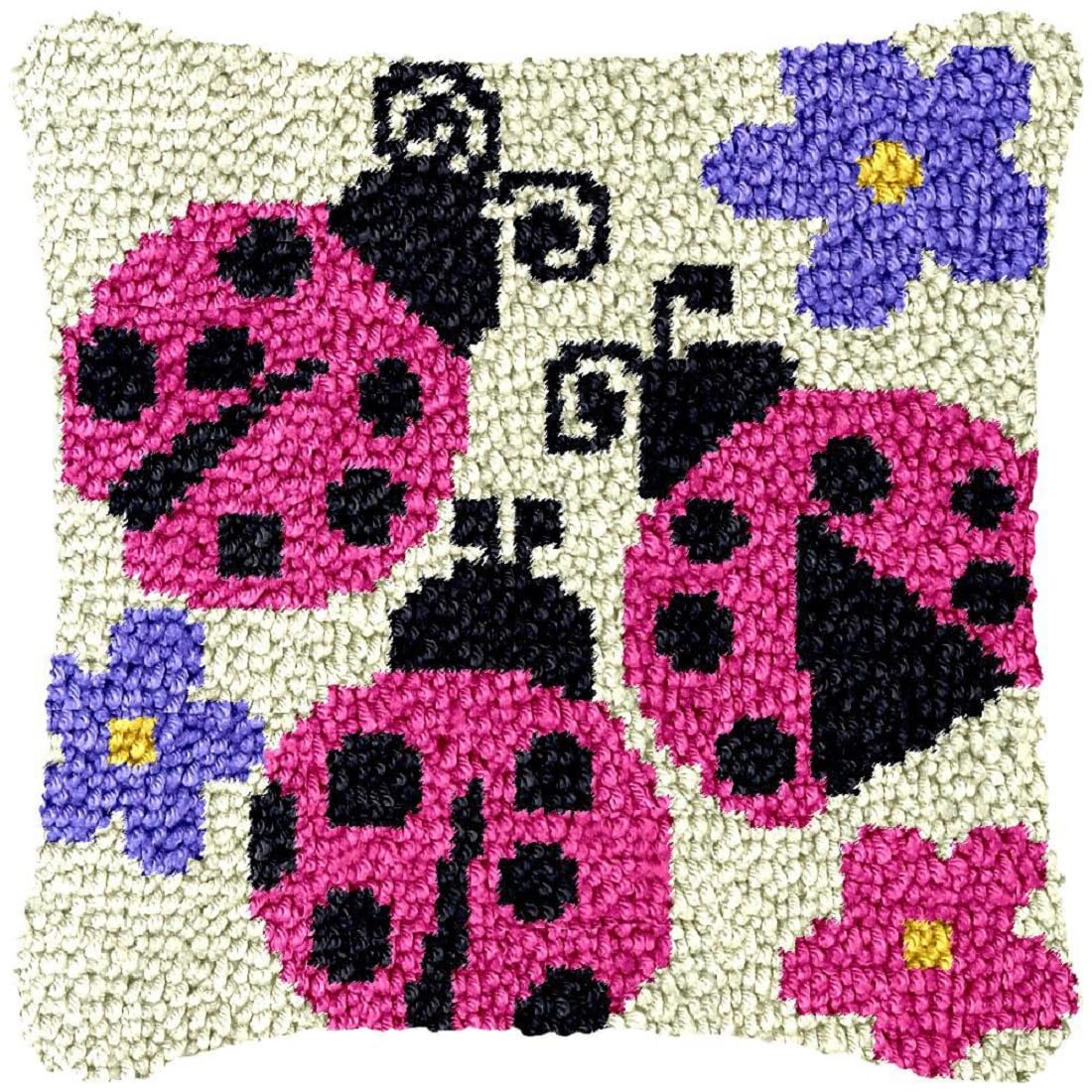 YOOTOM Latch Hook Pillow Kits,Cushion Cover Making Crafts — image 1