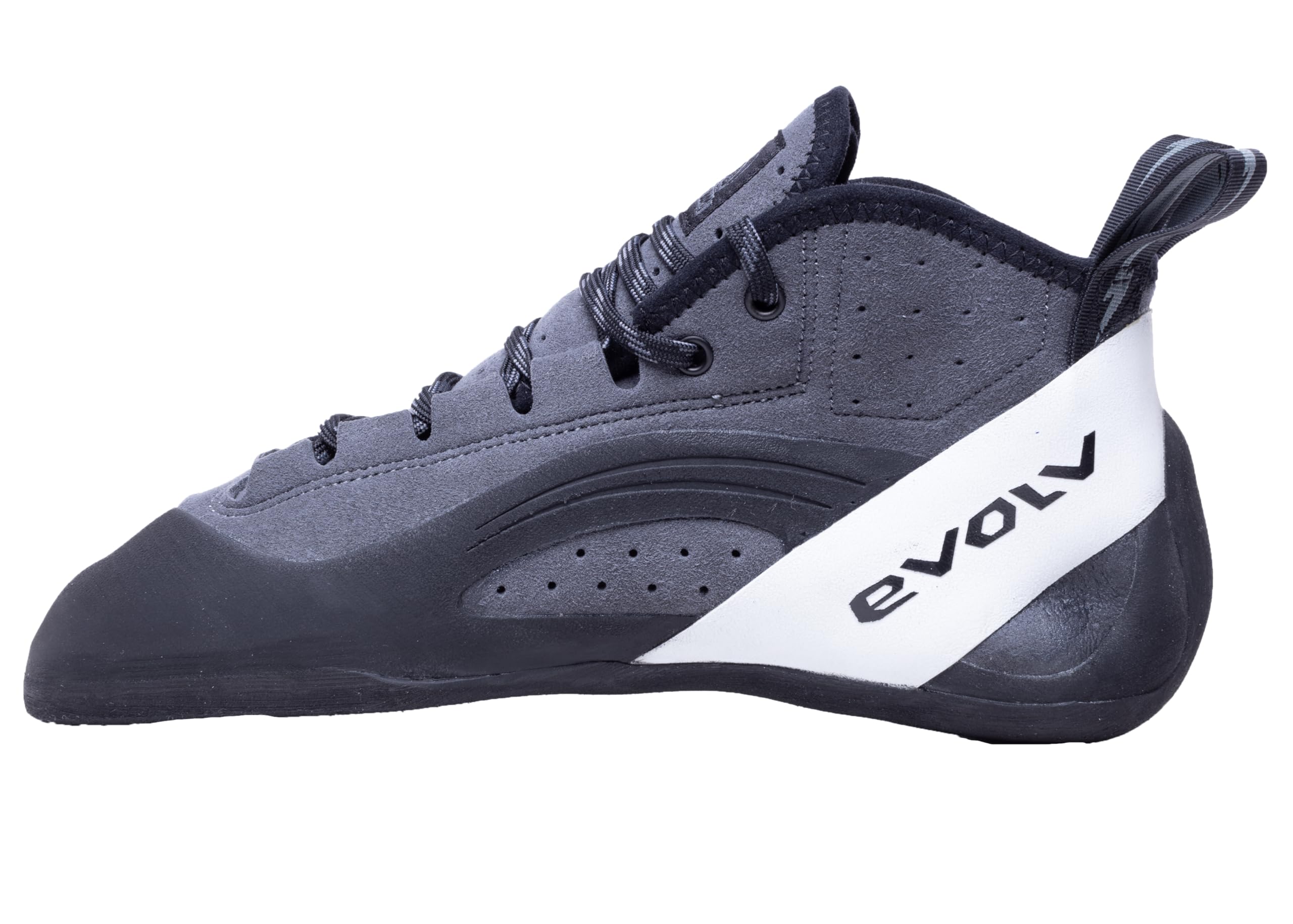 EVOLV Yosemite Bum Rock Climbing Shoe for Crack & Multi-Pitch Climbing - Shadow/Black - 12.5