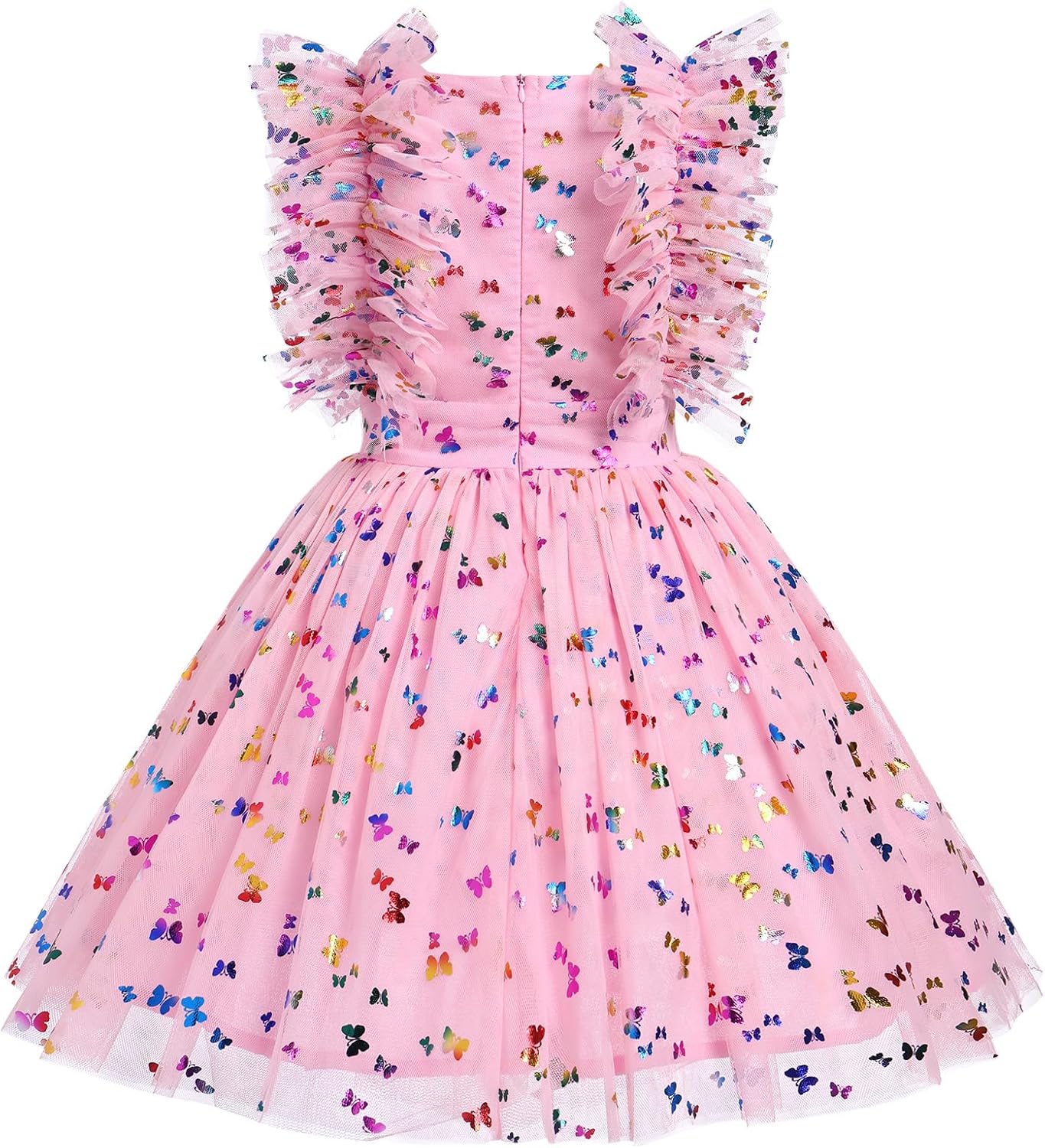 Kids Girls Confetti Polka Dots Butterfly Princess Party Wedding Flower Girl Dress Photography 3-10T - Image 4