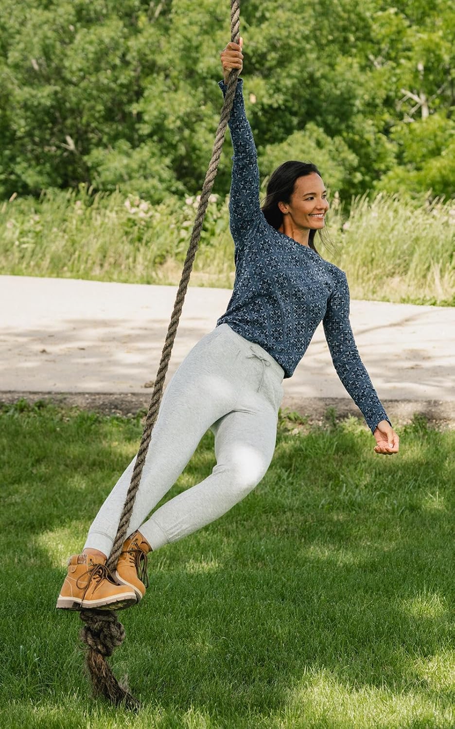 Legendary Whitetails Womens Waffle Knit Thermal Shirt Long Sleeve Top - Image 2